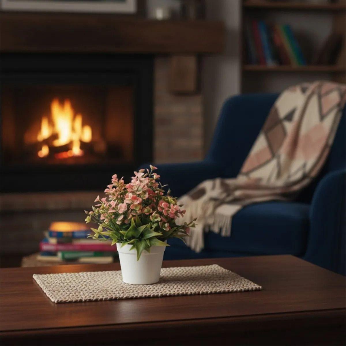 Planta Artificial Elegancia Floral Vegetación Decorativa Jhn-7