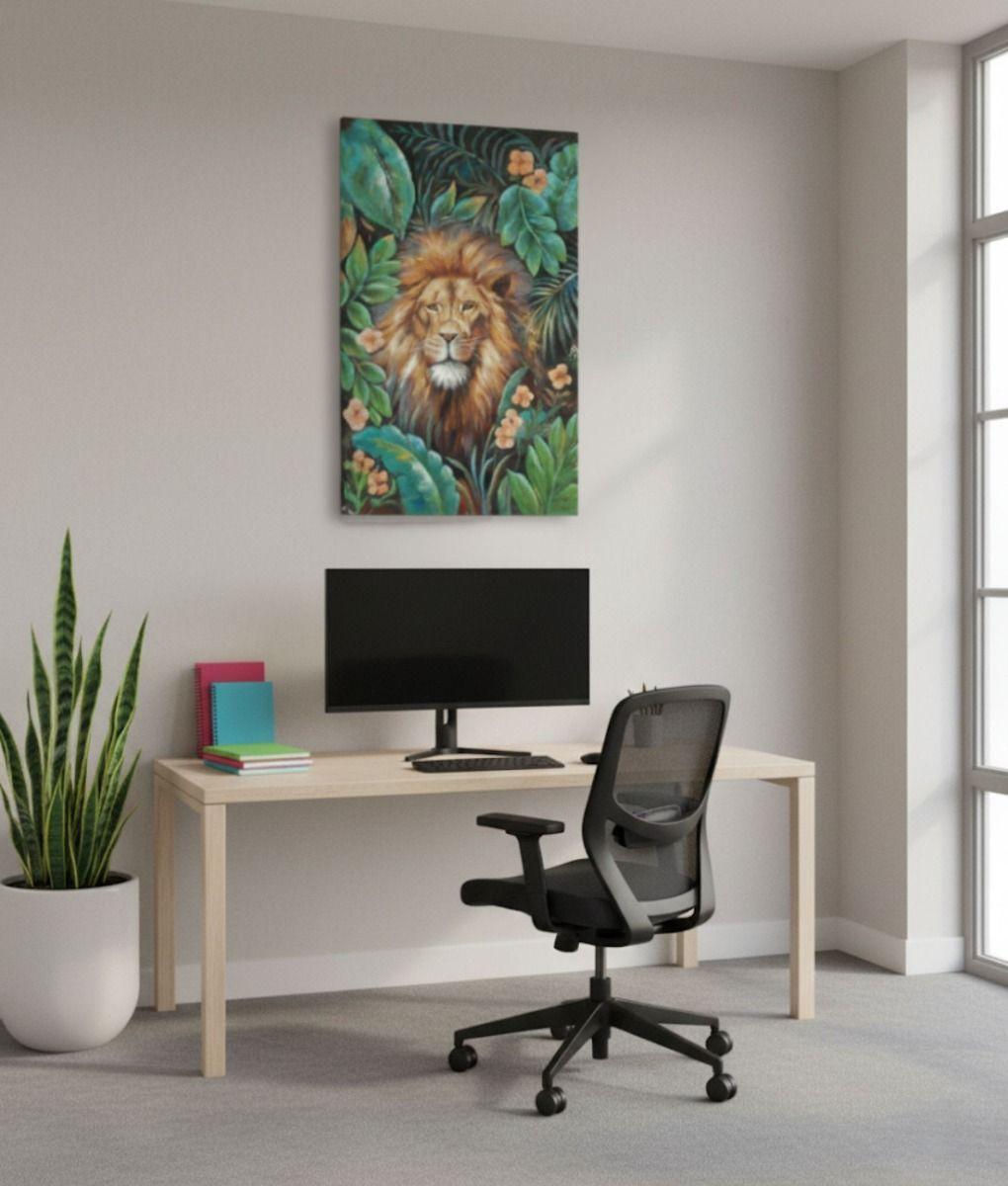 Cuadro Decorativo Adorno Pared León Jungla Hogar Jhn-9