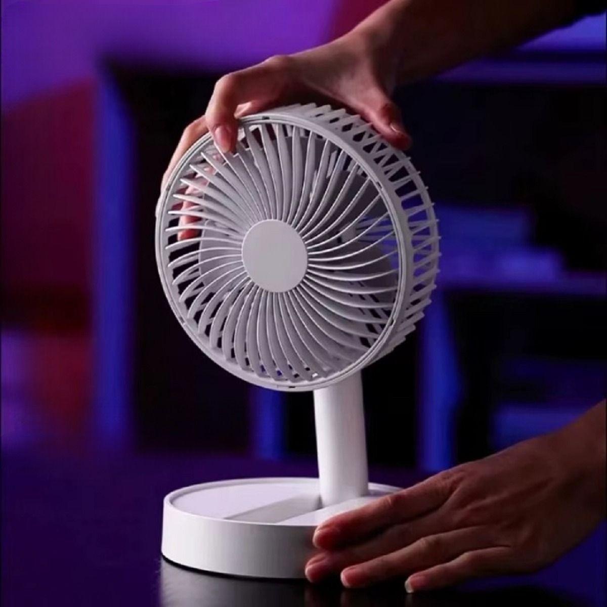 Miniventilador Portátil Recargable Soporte Hogar Lau-7