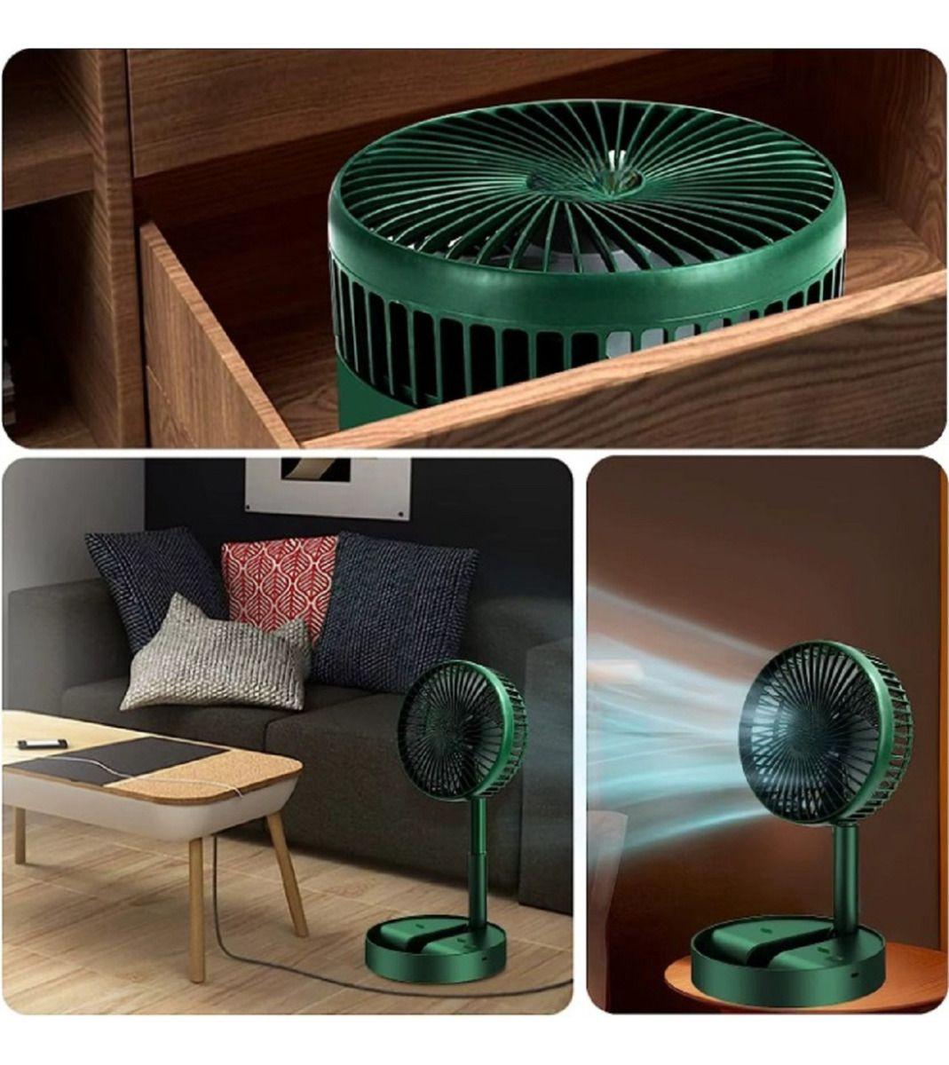 Miniventilador Portátil Recargable Soporte Hogar Lau-8