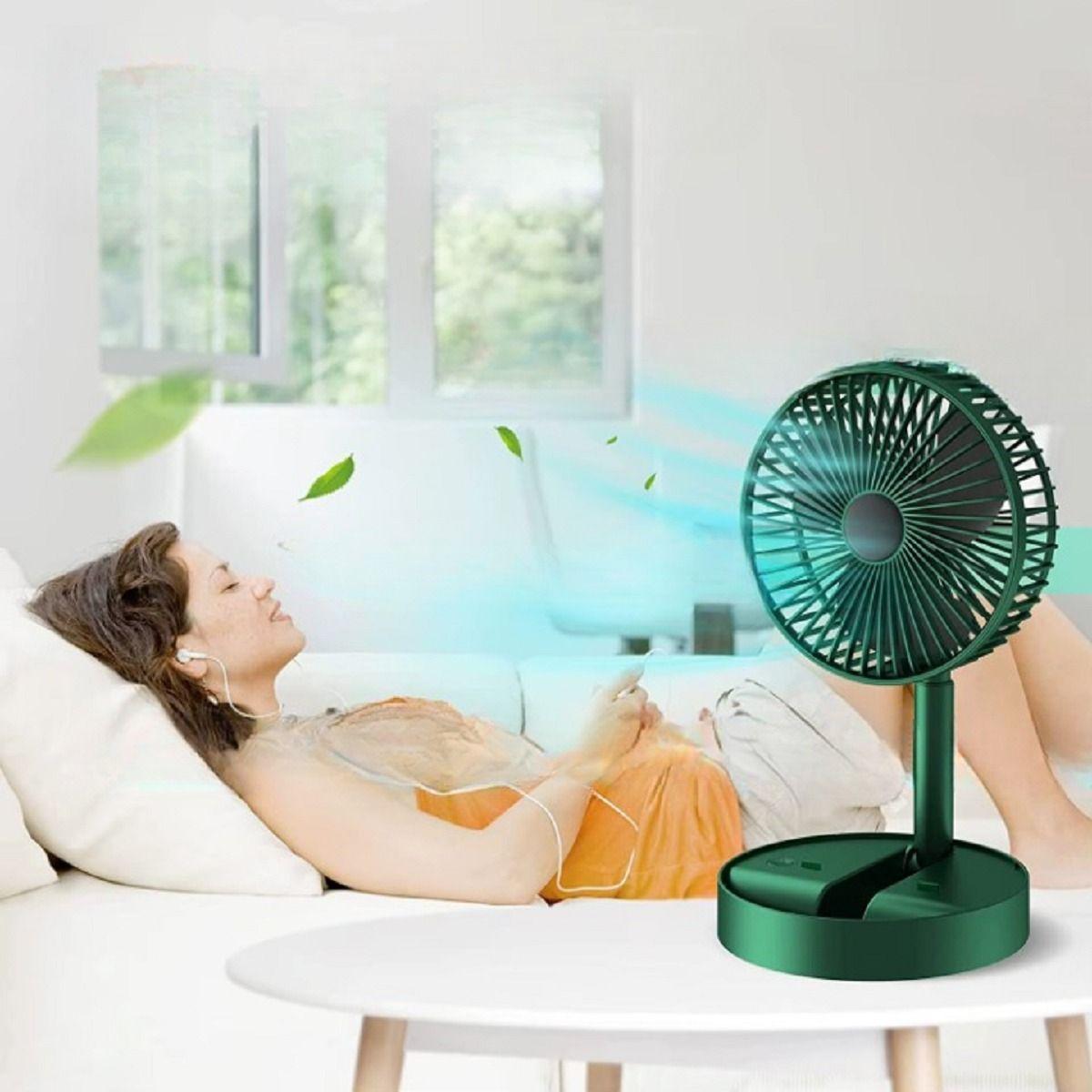 Miniventilador Portátil Recargable Soporte Hogar Lau-9