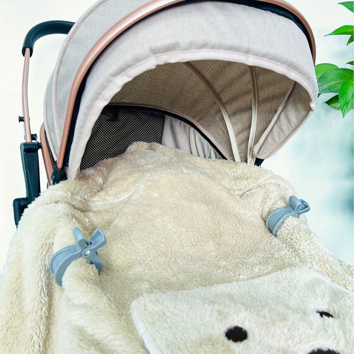 Set 12 Pinzas Sujetadores Manta Carrito Proteger Bebe Lau-5