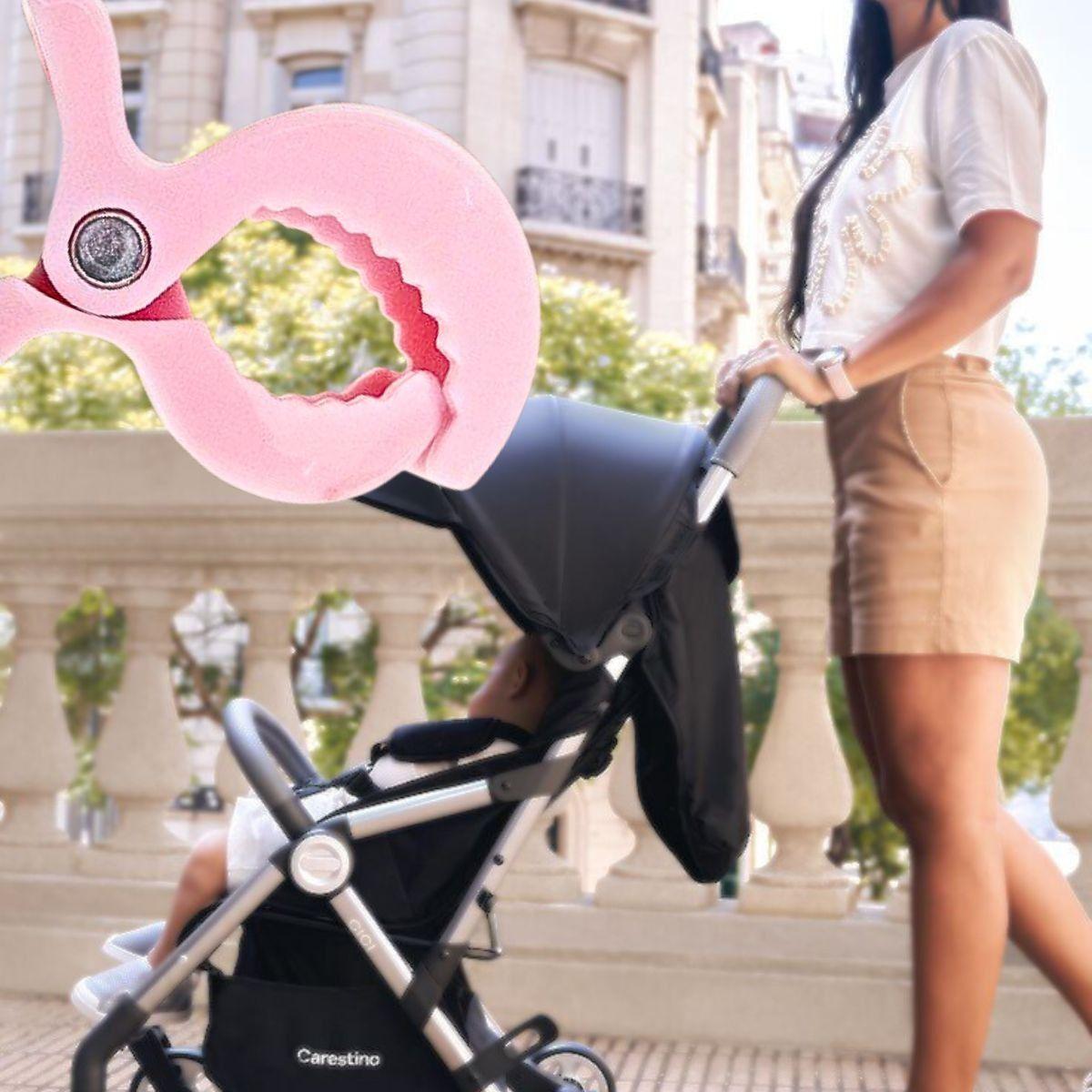 Set 12 Pinzas Sujetadores Manta Carrito Proteger Bebe Lau-6