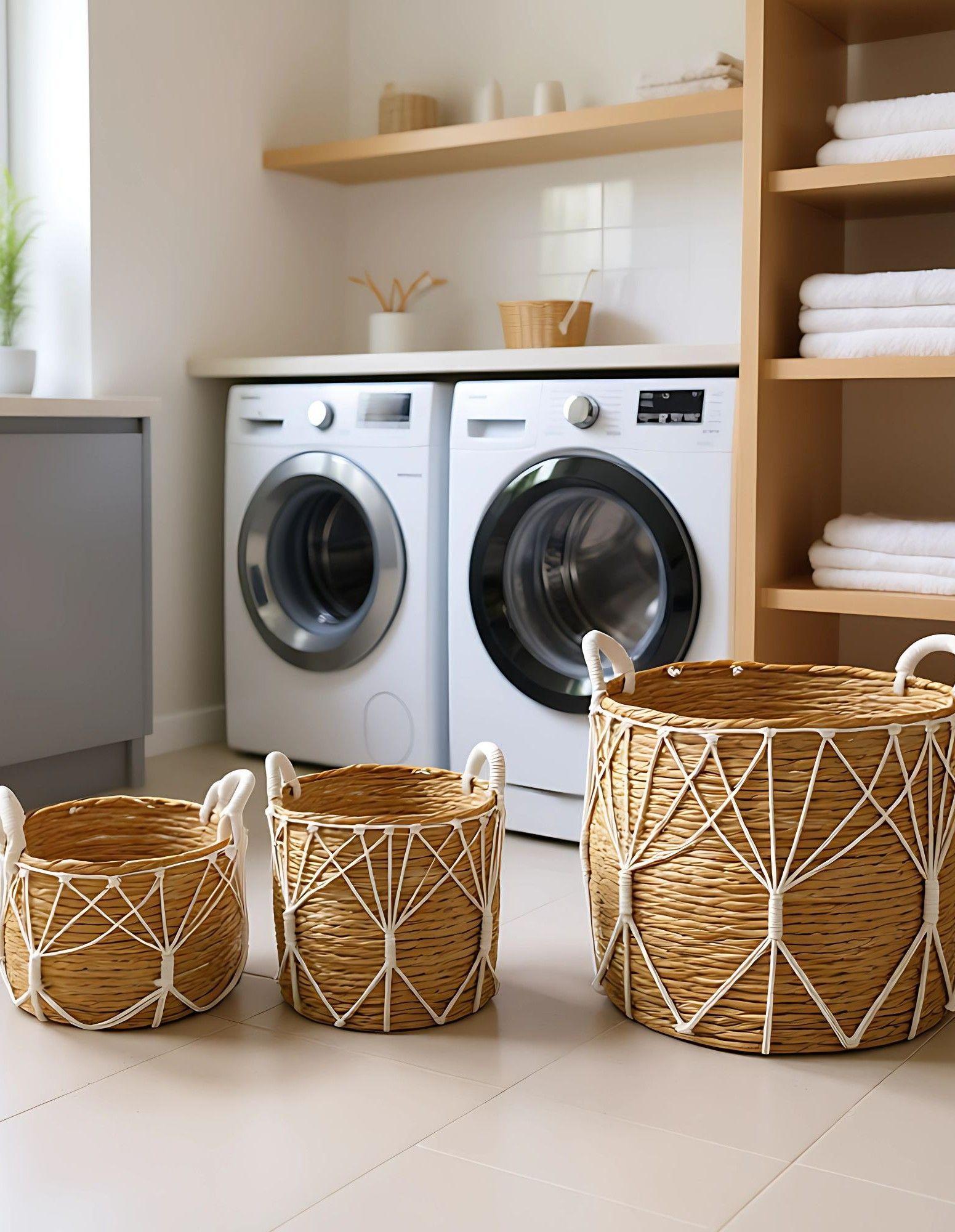 Set 3 Canastos Almacenamiento Natural Decorativos Hogar Jhn-7