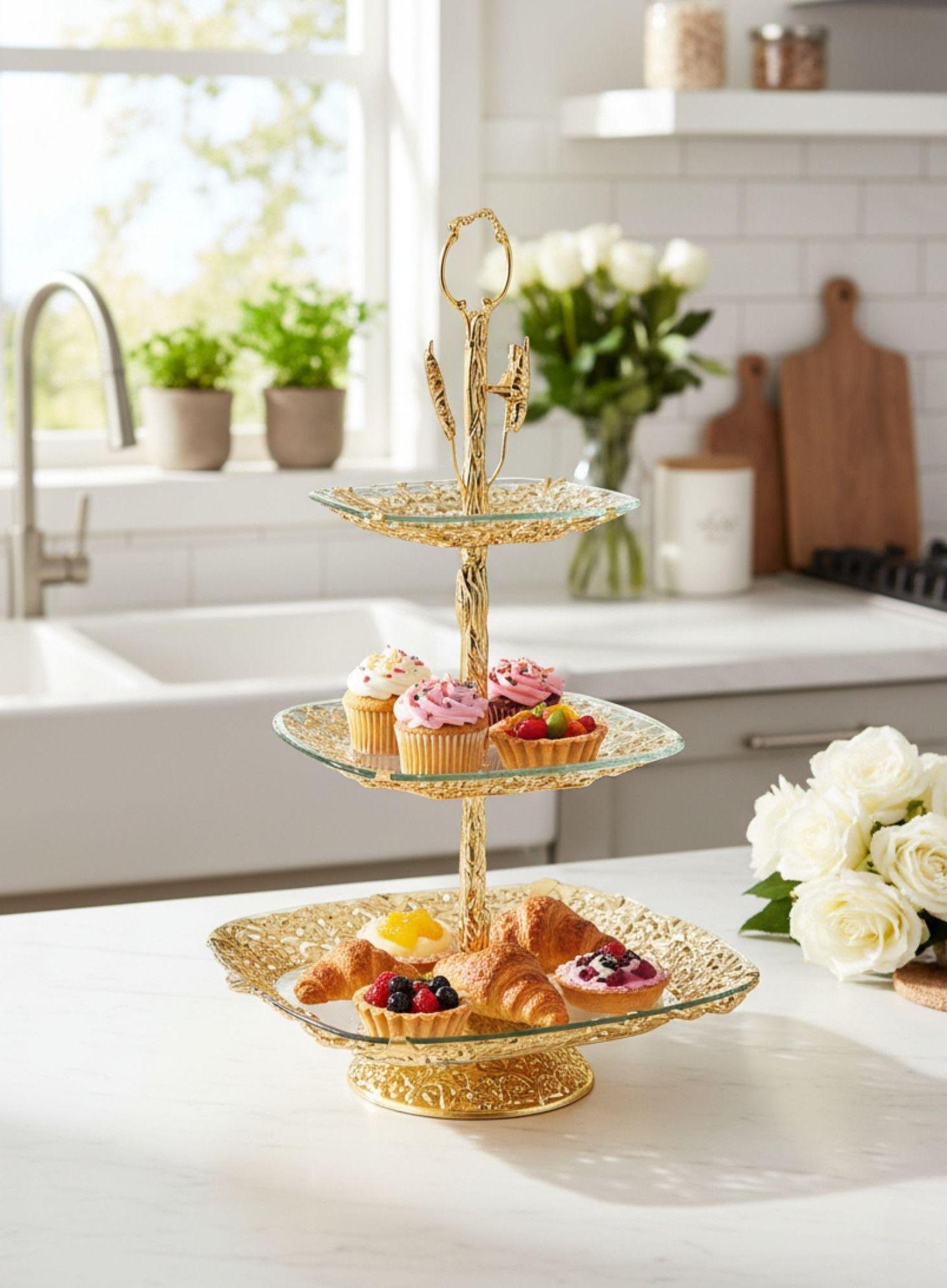 Frutero Decorativo Multifuncional Soporte Mesa Adorno Jhn-7