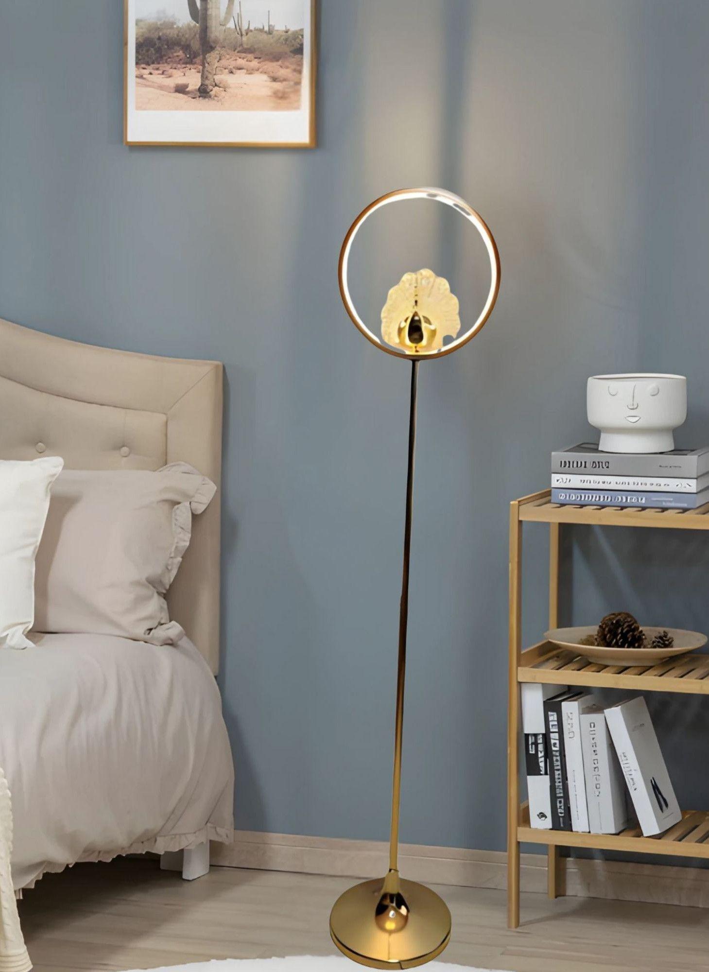 Lámpara Pie Minimalista Decorativa Pedestal Vertical Jhn-5