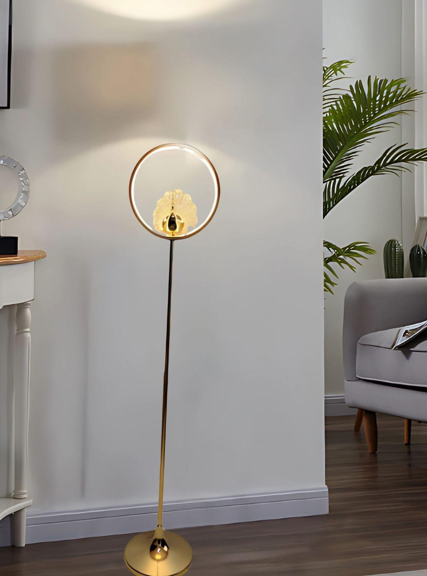 Lámpara Pie Minimalista Decorativa Pedestal Vertical Jhn-6