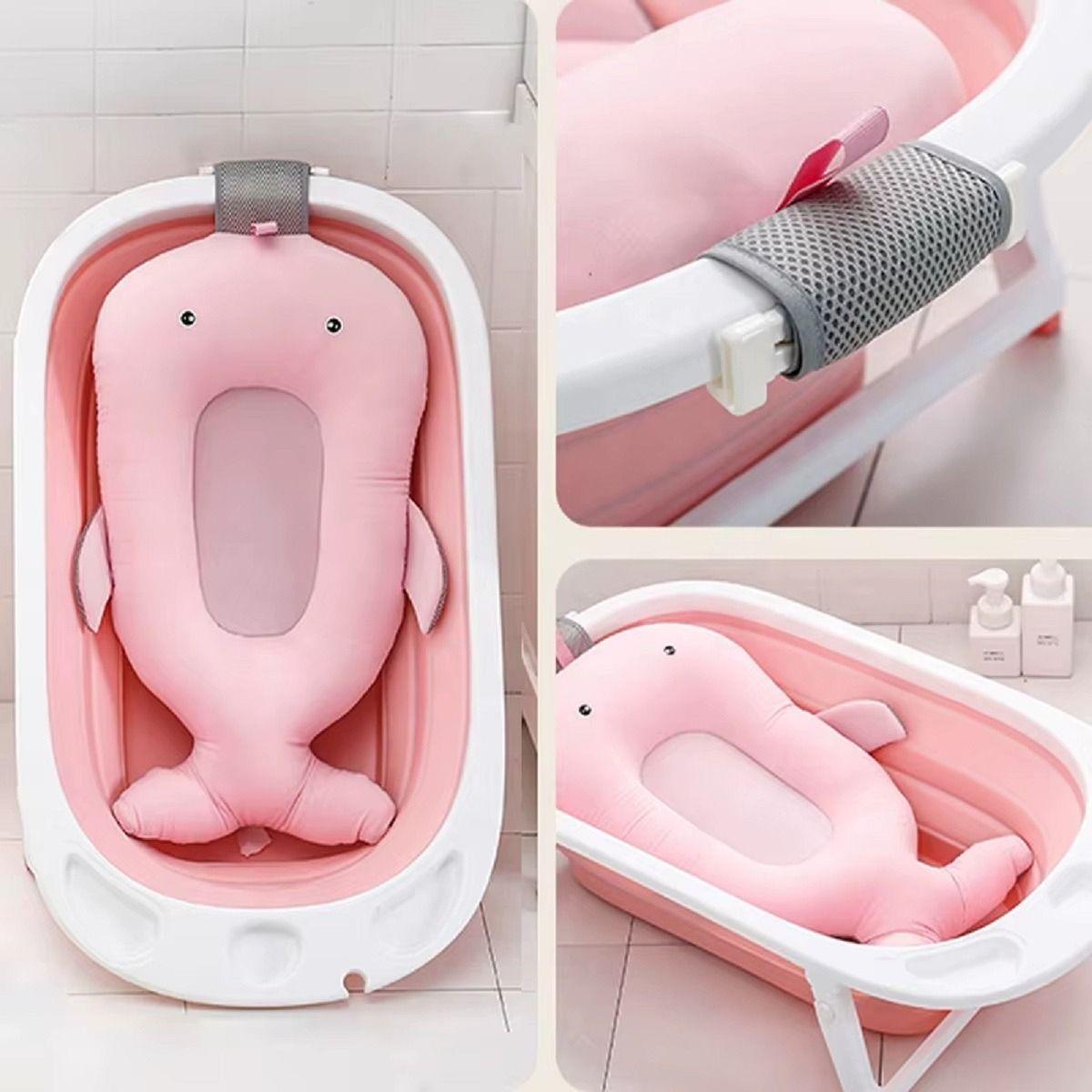 Almohada Cojin Apoyo Tina Baño Diseño Ballena Bebes Lau-1