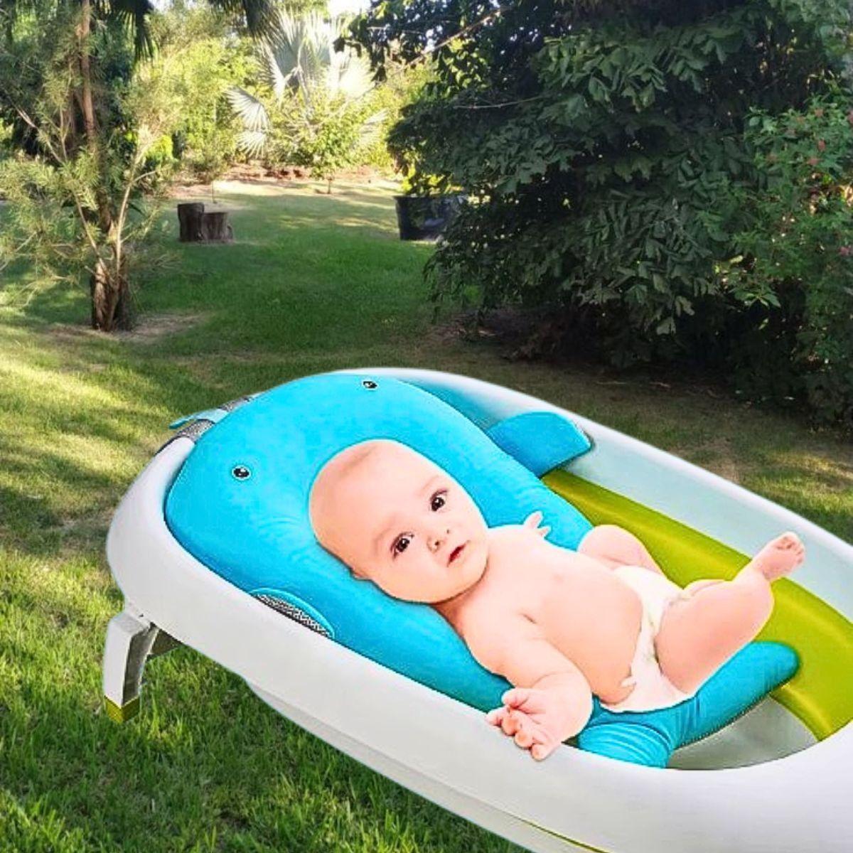 Almohada Cojin Apoyo Tina Baño Diseño Ballena Bebes Lau-2