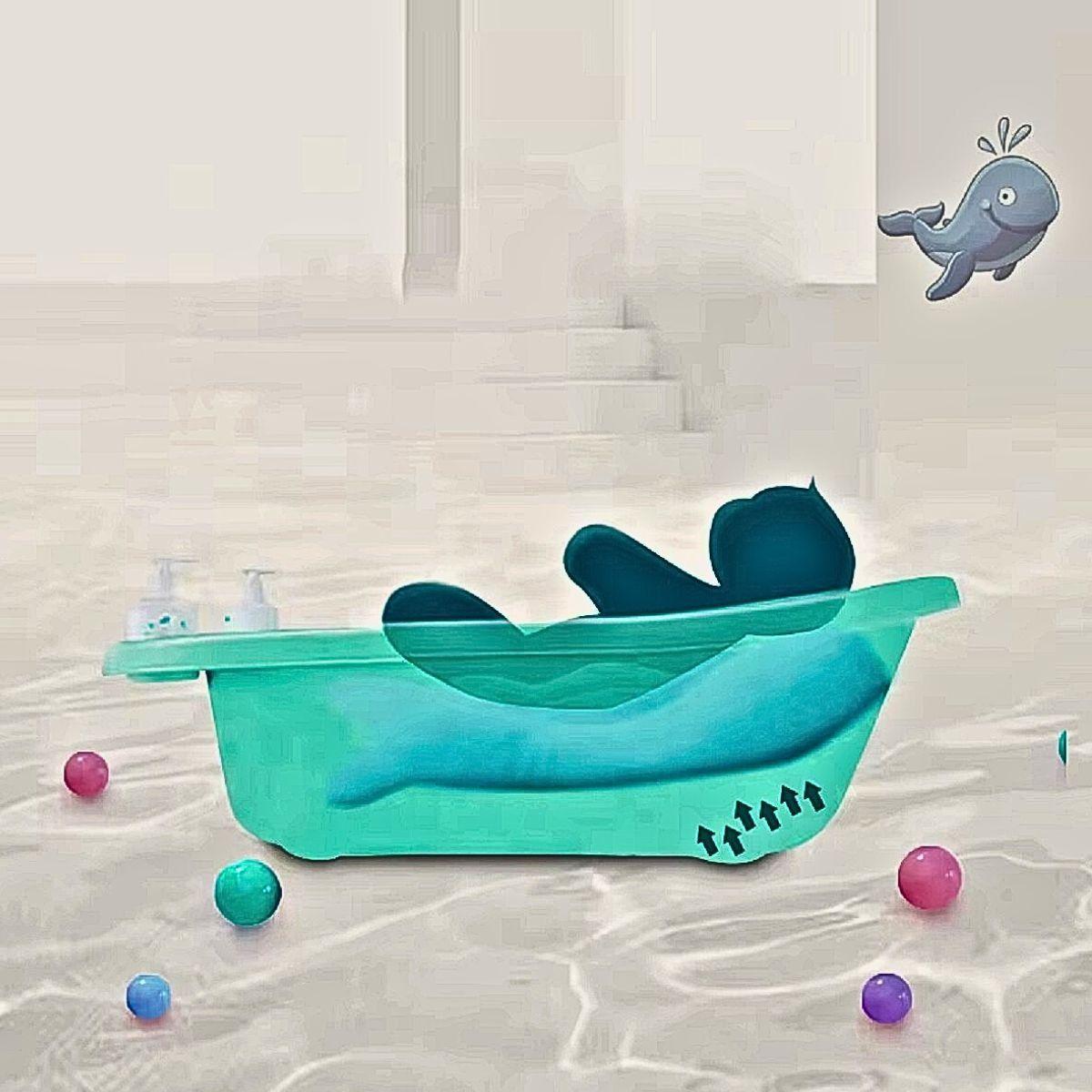 Almohada Cojin Apoyo Tina Baño Diseño Ballena Bebes Lau-9