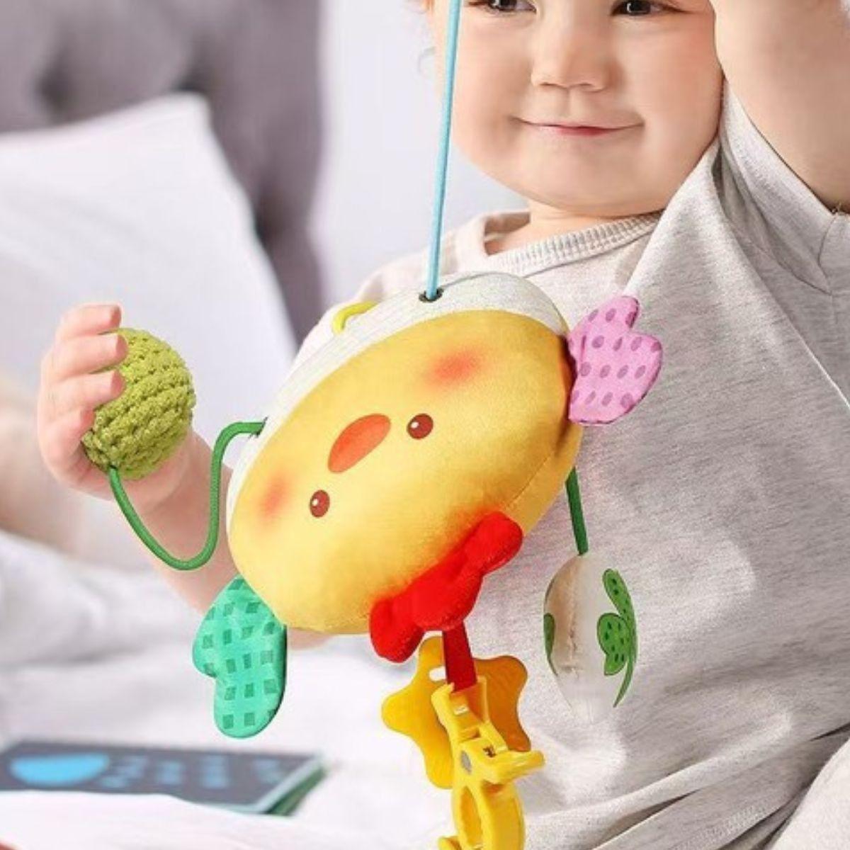 SONAJERO PELUCHE COLGANTE ESTIMULA SENSORIAL BEBE LAU-5