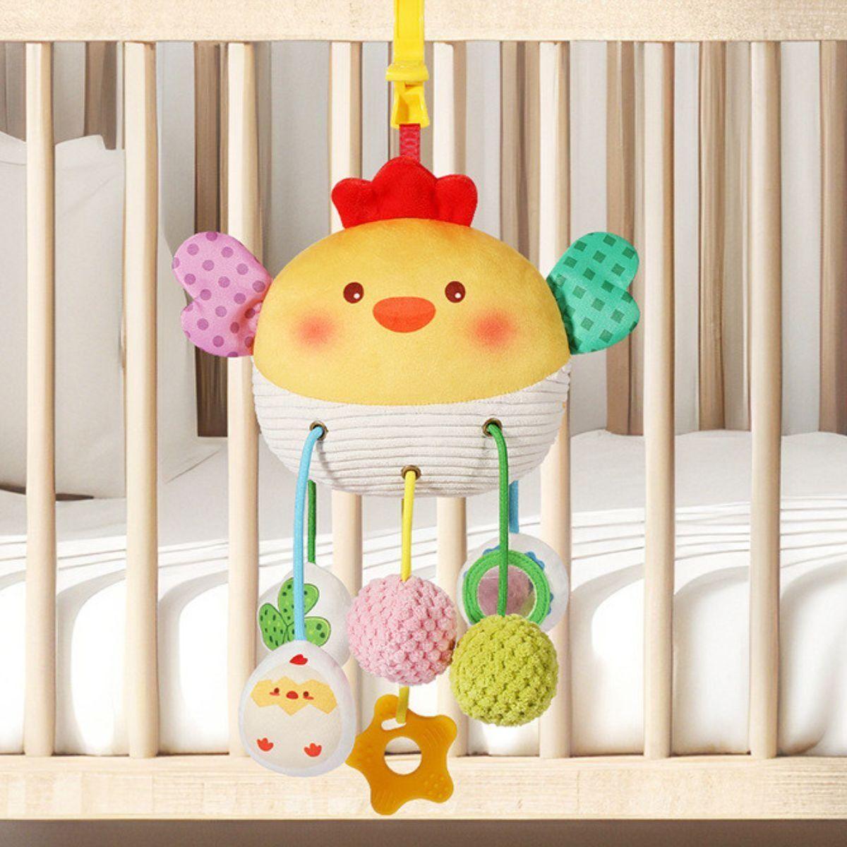 SONAJERO PELUCHE COLGANTE ESTIMULA SENSORIAL BEBE LAU-7