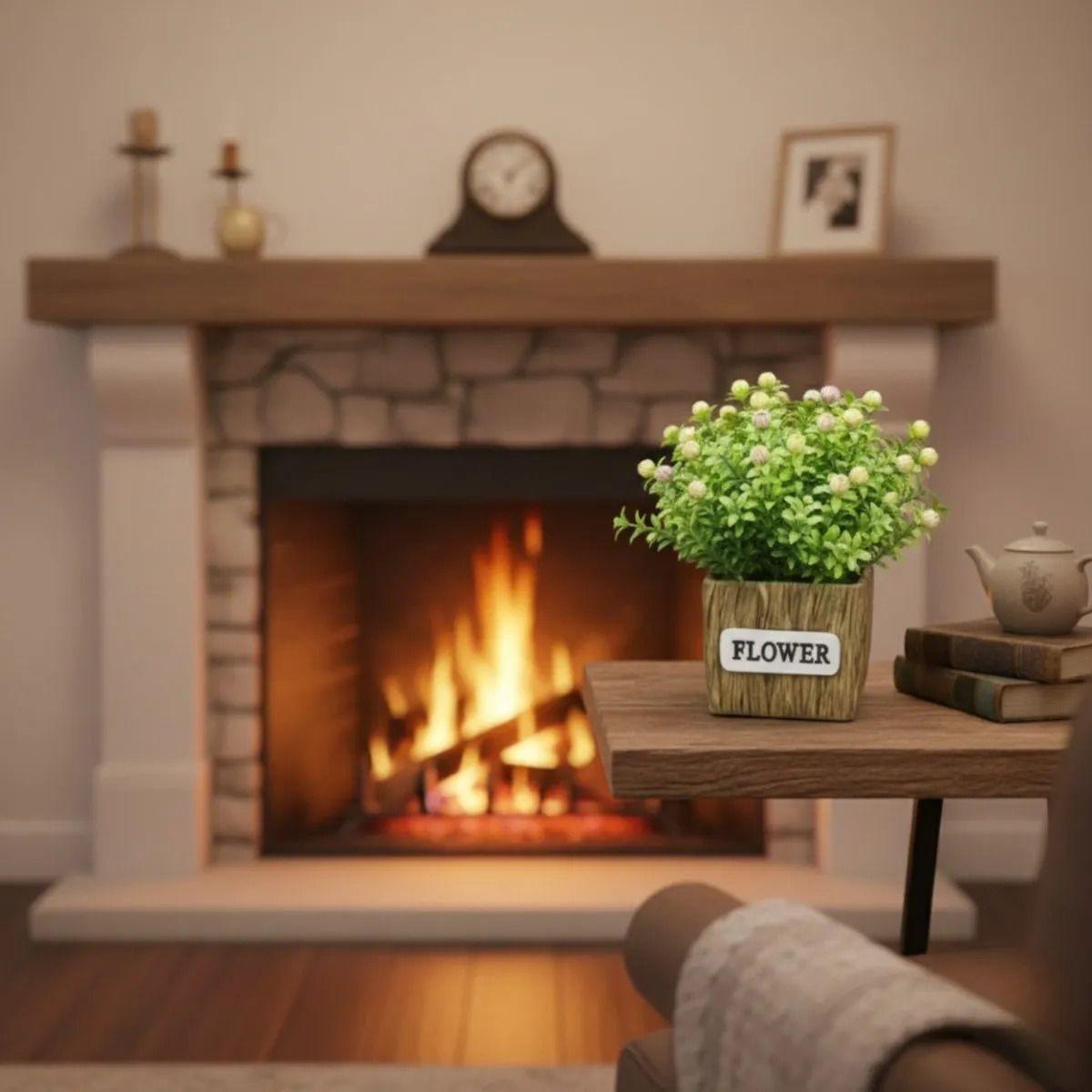 Planta Artificial Decorativa Ramillete Flores Silvestres Jhn-6