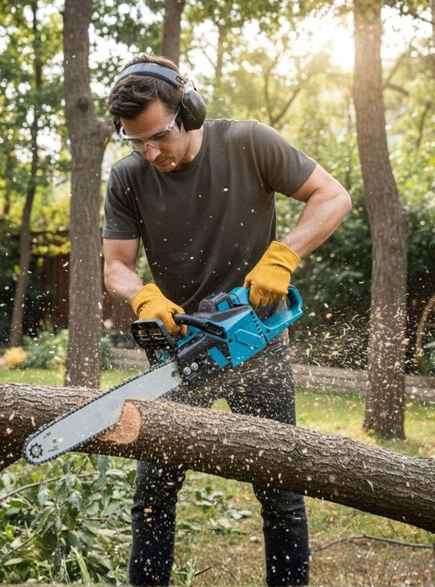 Motosierra Inalámbrica Alto Rendimiento Ergonómica Jhn-8