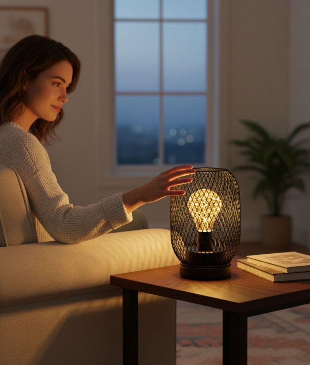 Lámpara Decorativa Mesa Minimalista Industrial Hogar Jhn-4