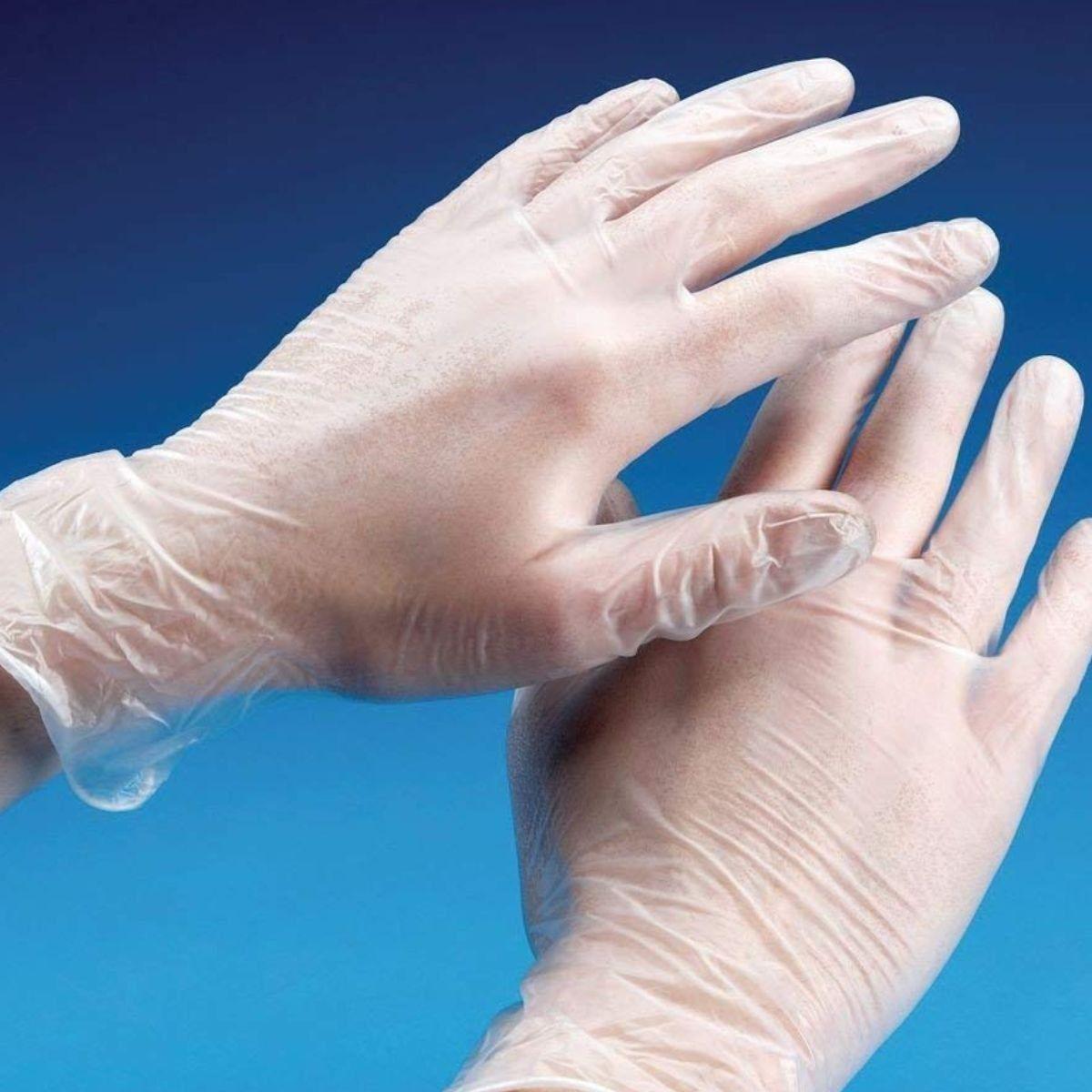 SET 2 PACK GUANTES VINILO 100 PCS TALLA XL DESCARTABLE LAU-6