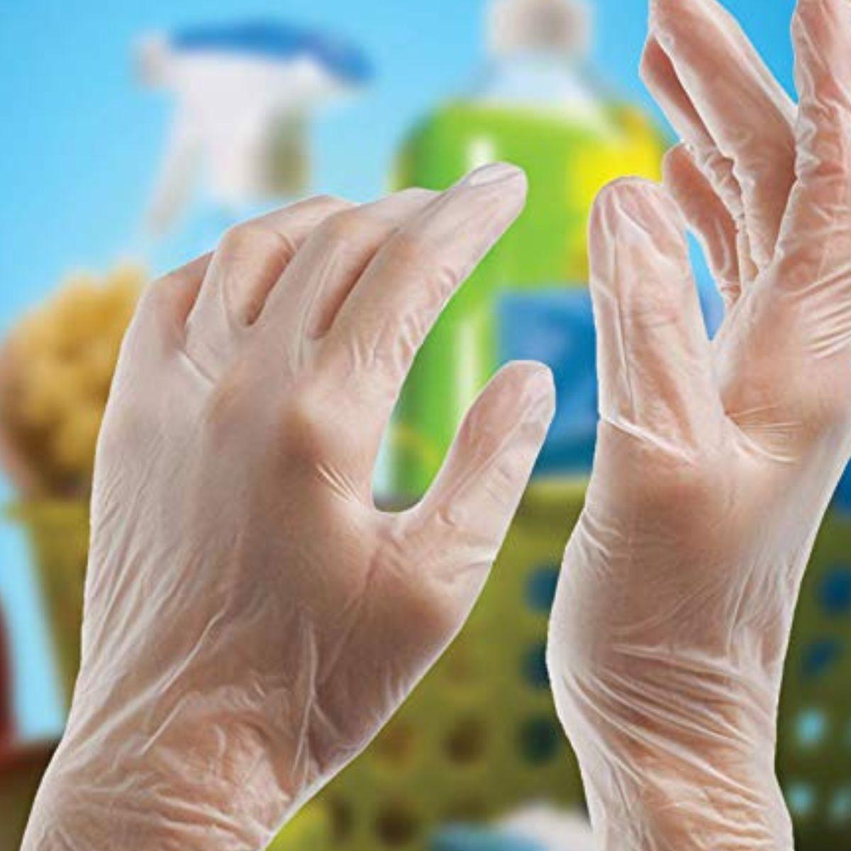 SET 2 PACK GUANTES VINILO 100 PCS TALLA XL DESCARTABLE LAU-7