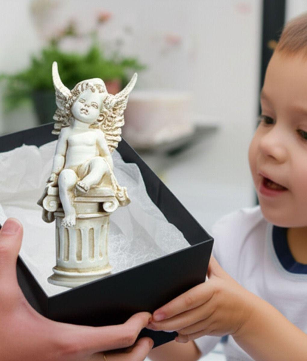 Estatua Jardín Hogar Pilar Romano Querubín Angel Jhn-3