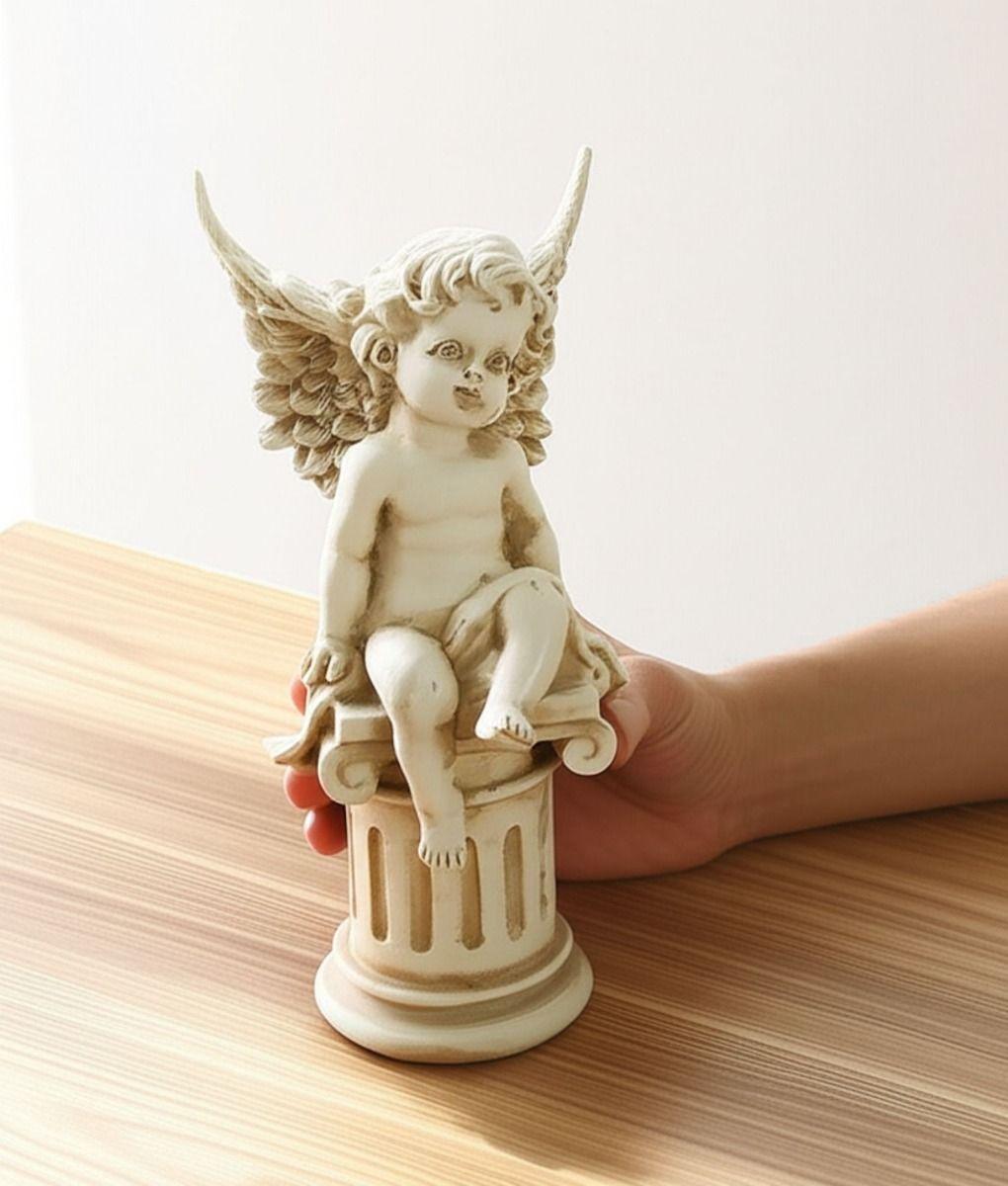 Estatua Jardín Hogar Pilar Romano Querubín Angel Jhn-4