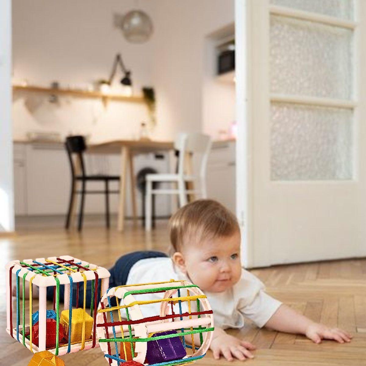 Juguete Cubo Bloques Rompecabezas Grande Bebé Lau-6