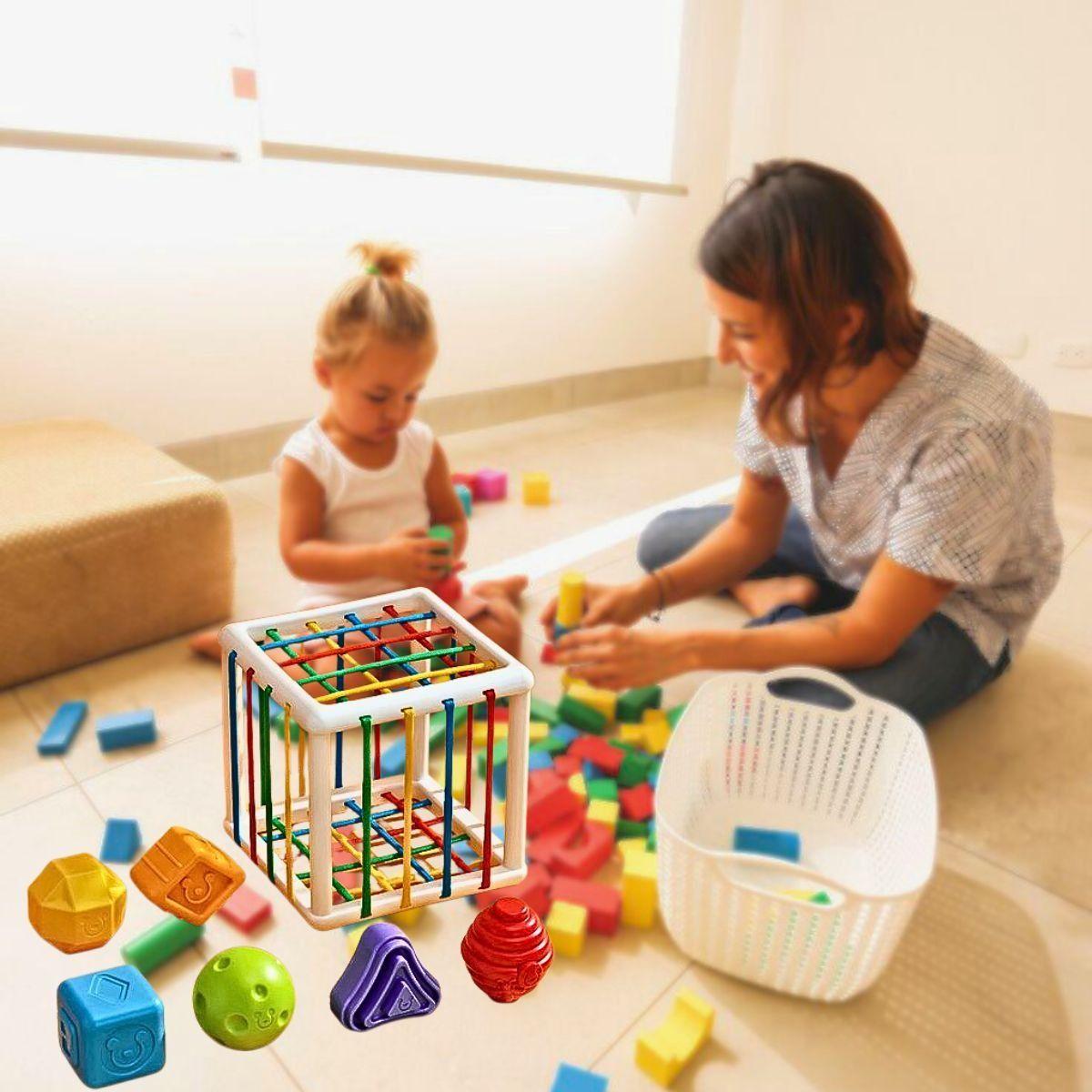 Juguete Cubo Bloques Rompecabezas Grande Bebé Lau-8