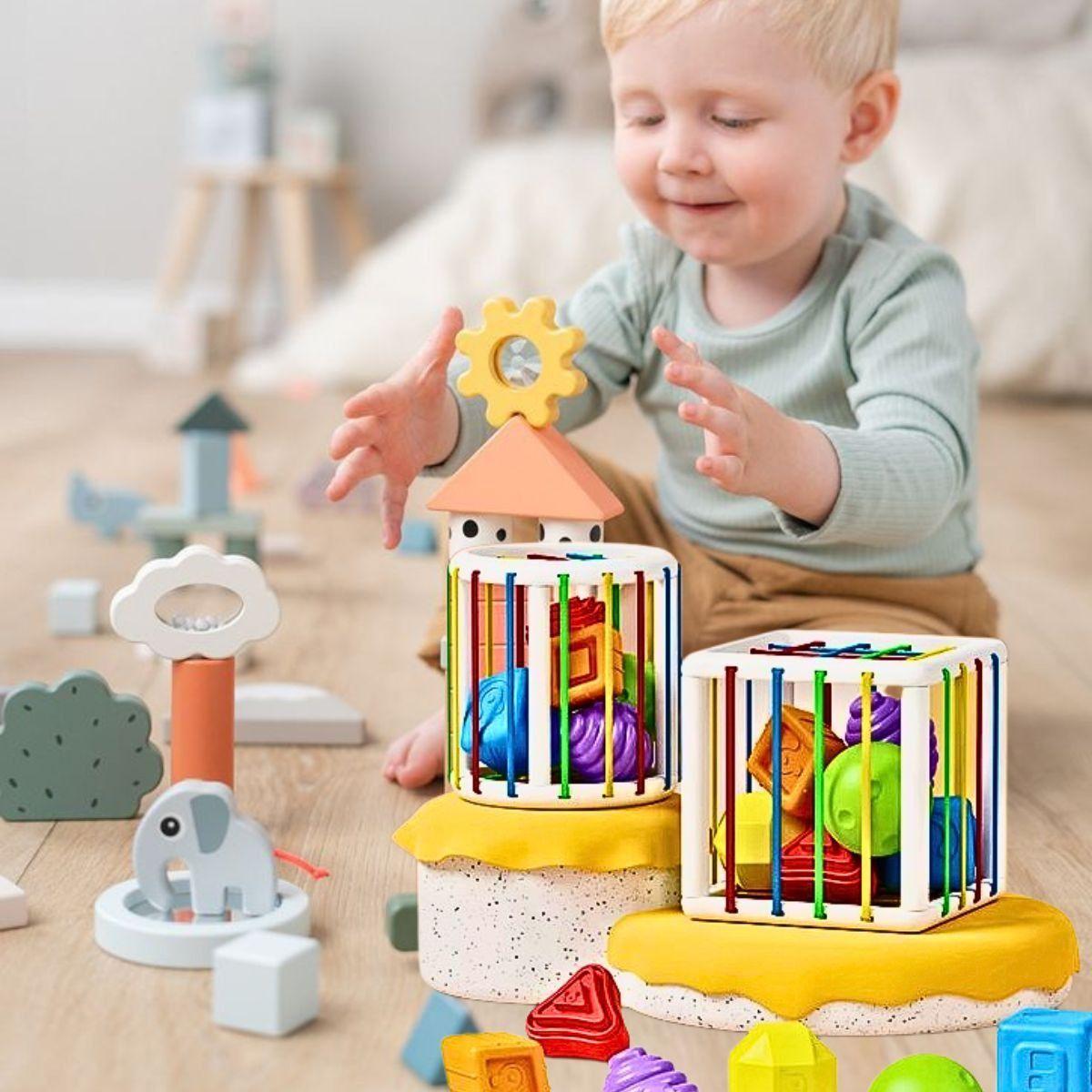 Juguete Cubo Bloques Rompecabezas Grande Bebé Lau-9