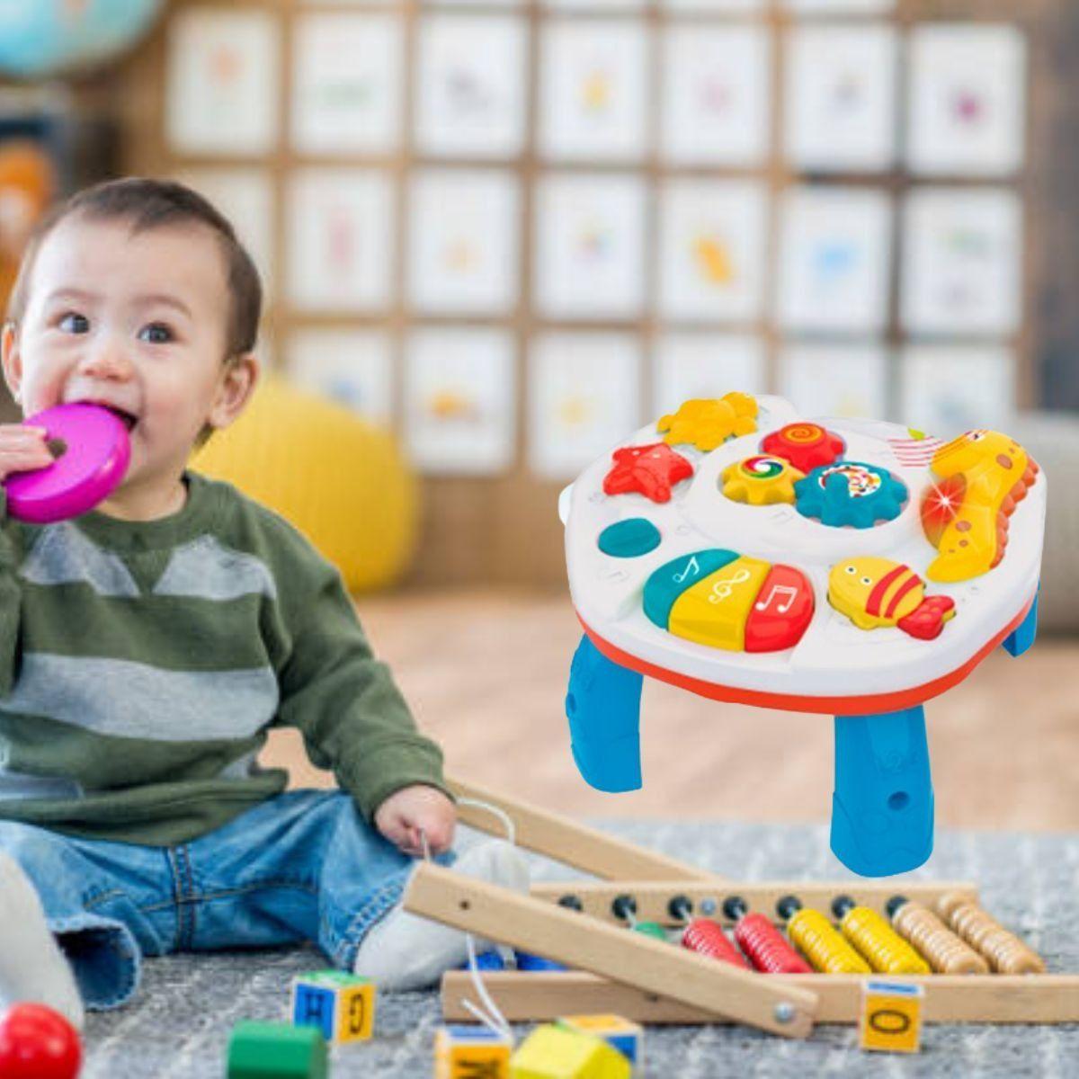 JUGUETE PARA BEBE 2 EN 1 MUSICAL MESA ACTIVIDADES LAU-4
