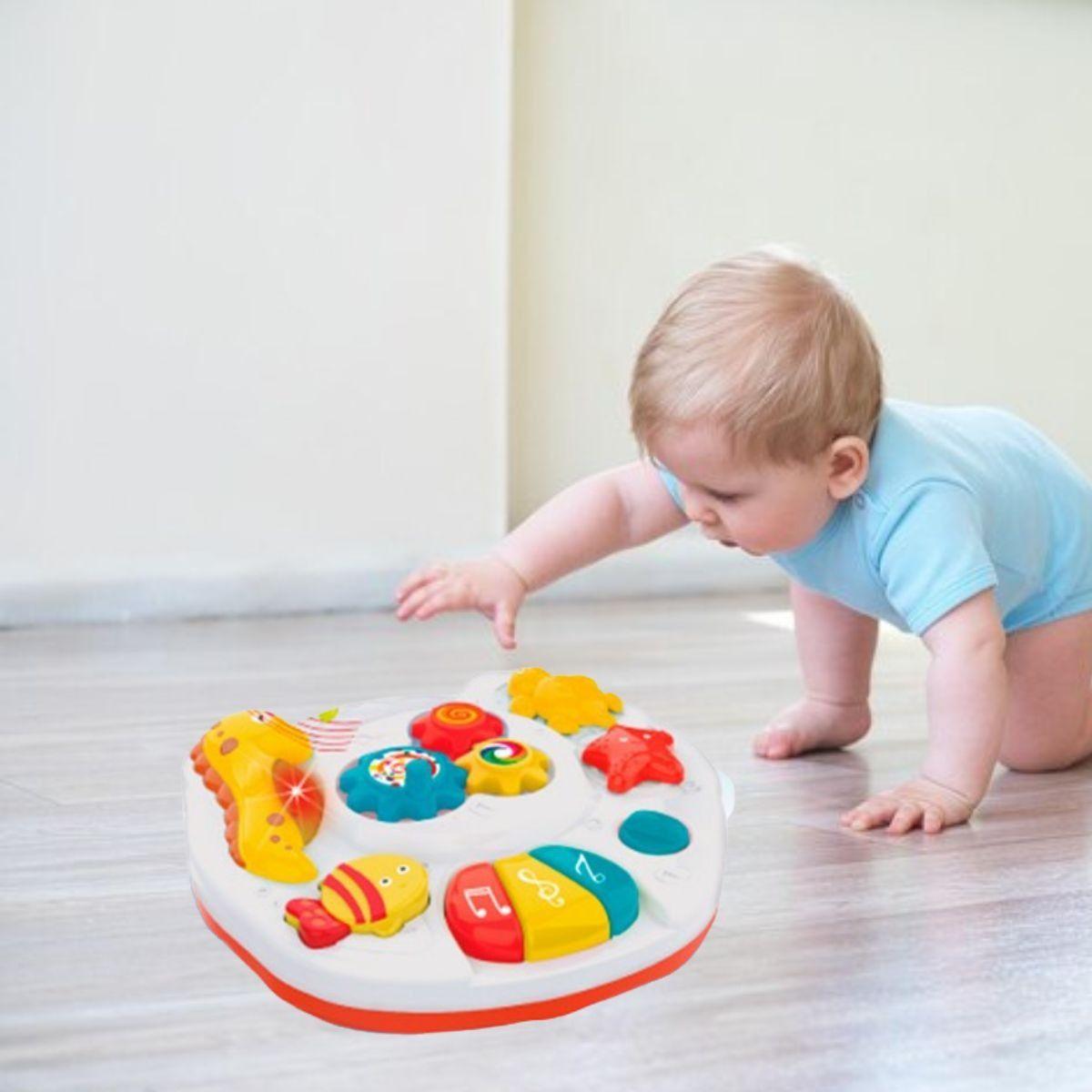 JUGUETE PARA BEBE 2 EN 1 MUSICAL MESA ACTIVIDADES LAU-7