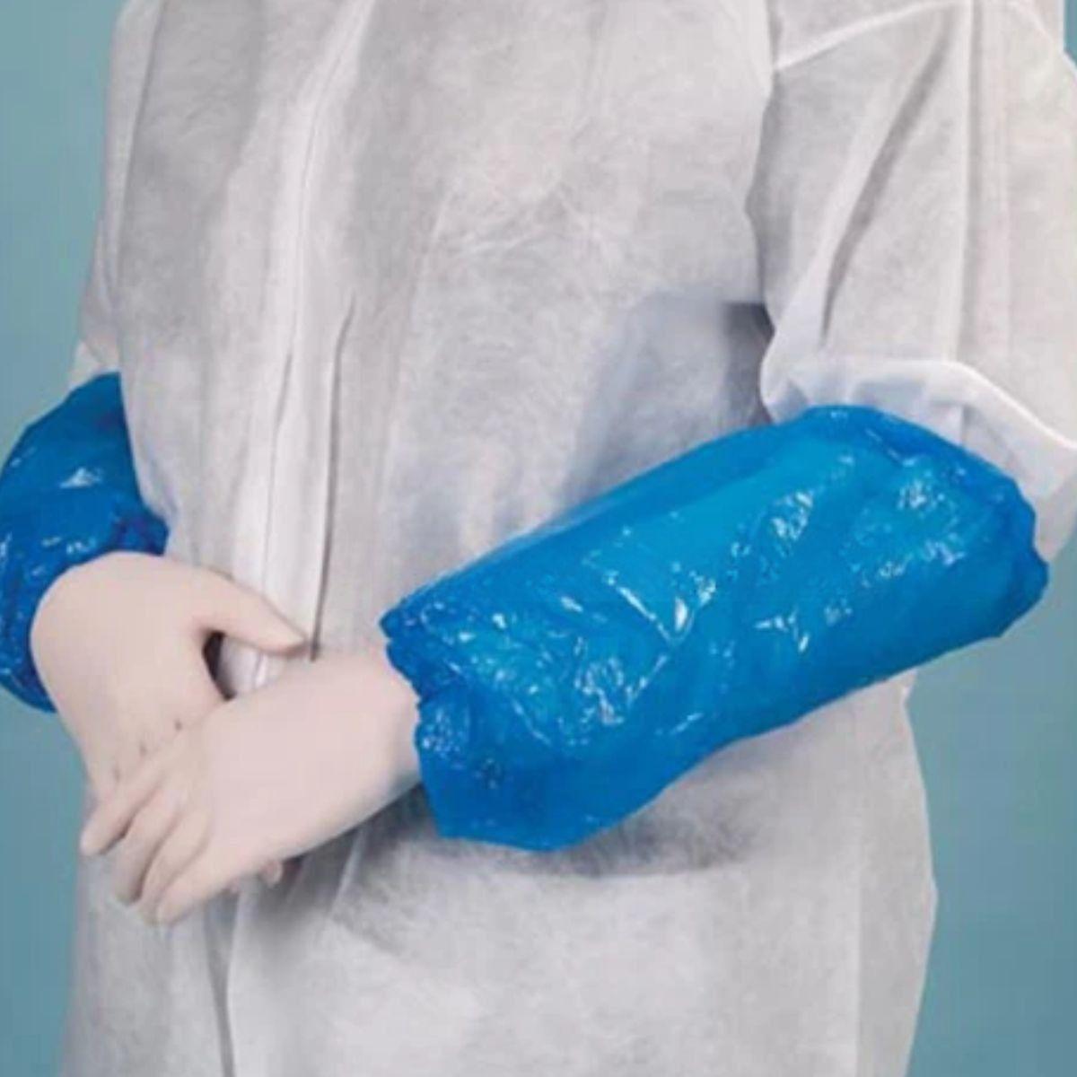 SET 2 PACK MANGAS DESECHABLE PLASTICA USO MEDICO LAU-2