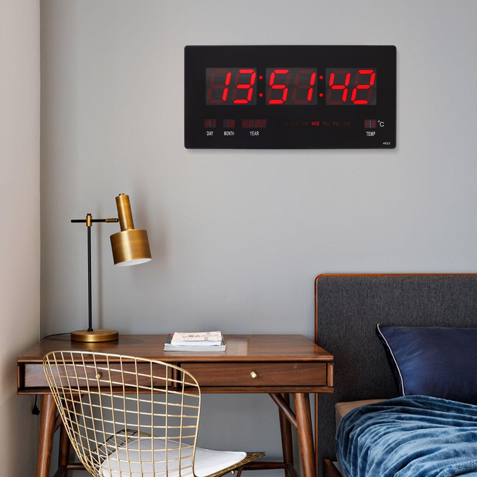Reloj Digital Pared Calendario Termostato Led Hora Rondon-4