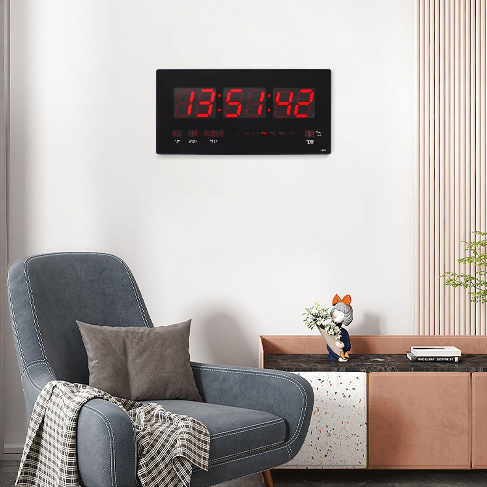 Reloj Digital Pared Calendario Termostato Led Hora Rondon-6