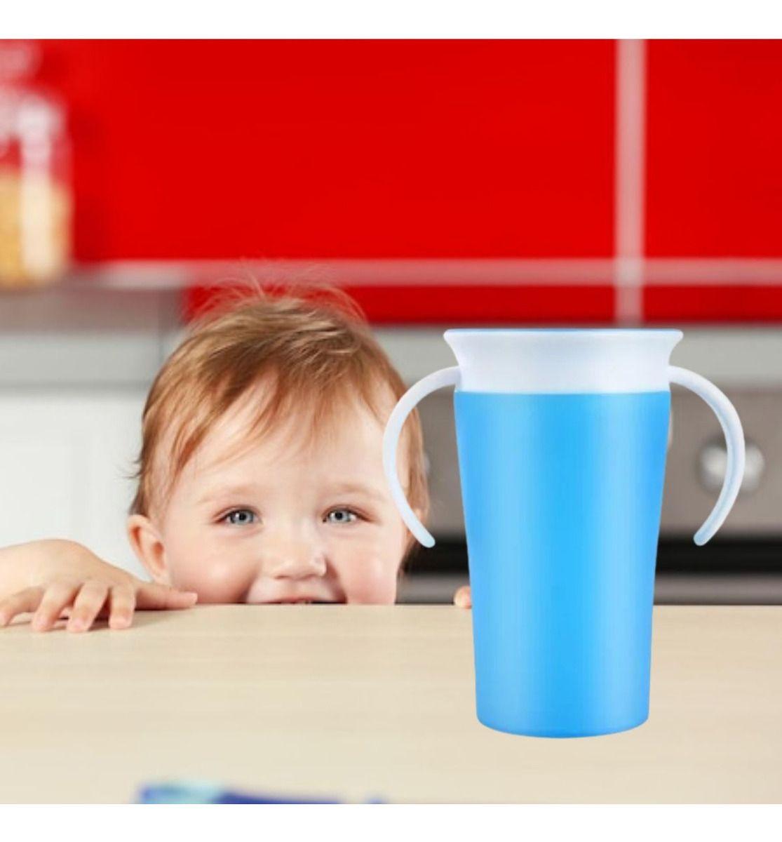 SET 2 VASOS 360  ANTIDERRAME PARA BEBE APRENDIZAJE LAU-7