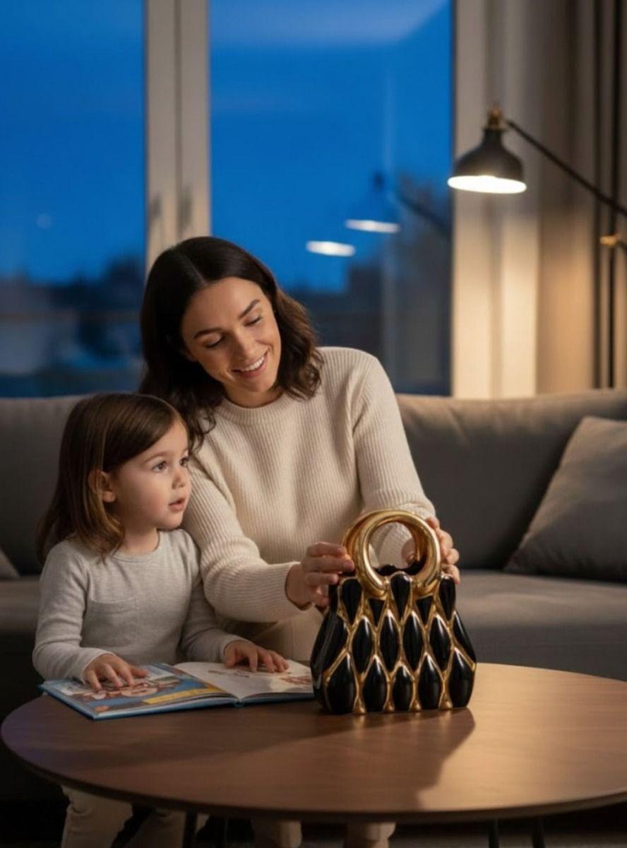 Figura Decorativo Adorno Mesa Diseño Moda Bolso Arte Jhn-3