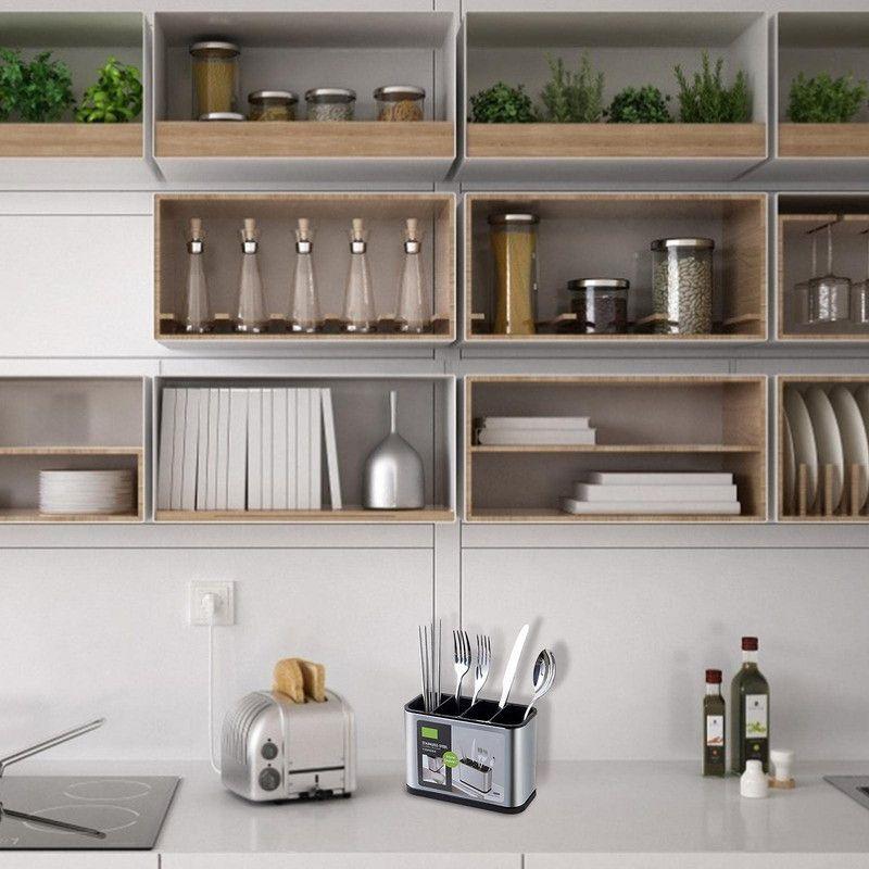 Set 2 Organizador Cubiertos Escurridor Utensilios Cocina Lau-4