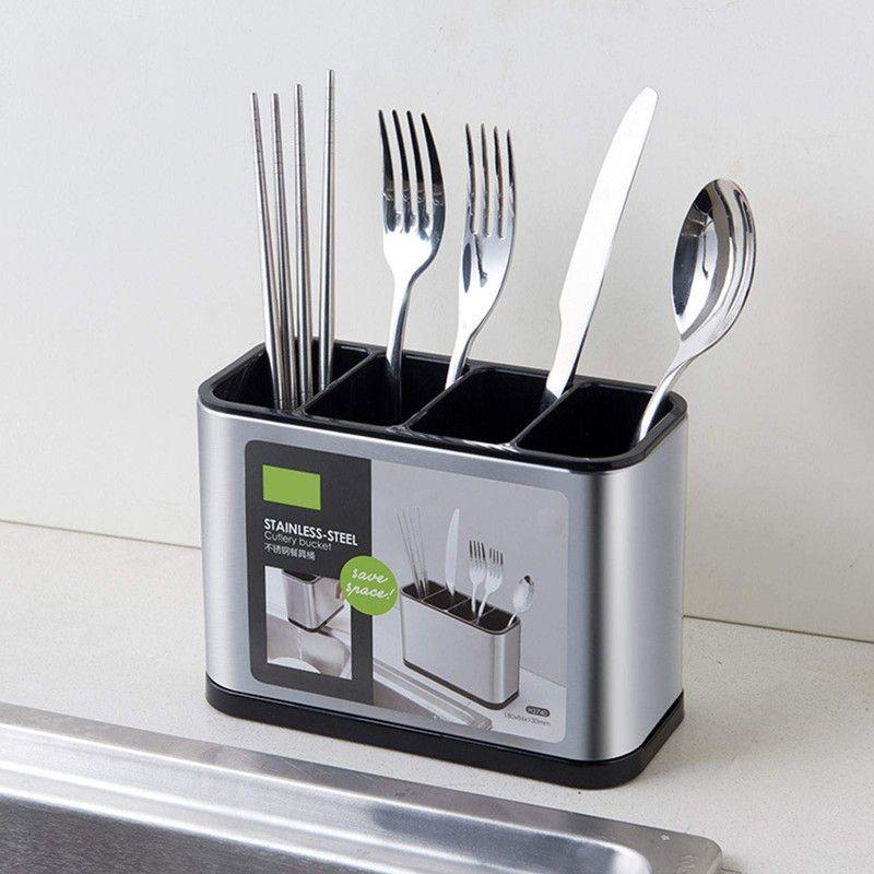 Set 2 Organizador Cubiertos Escurridor Utensilios Cocina Lau-5
