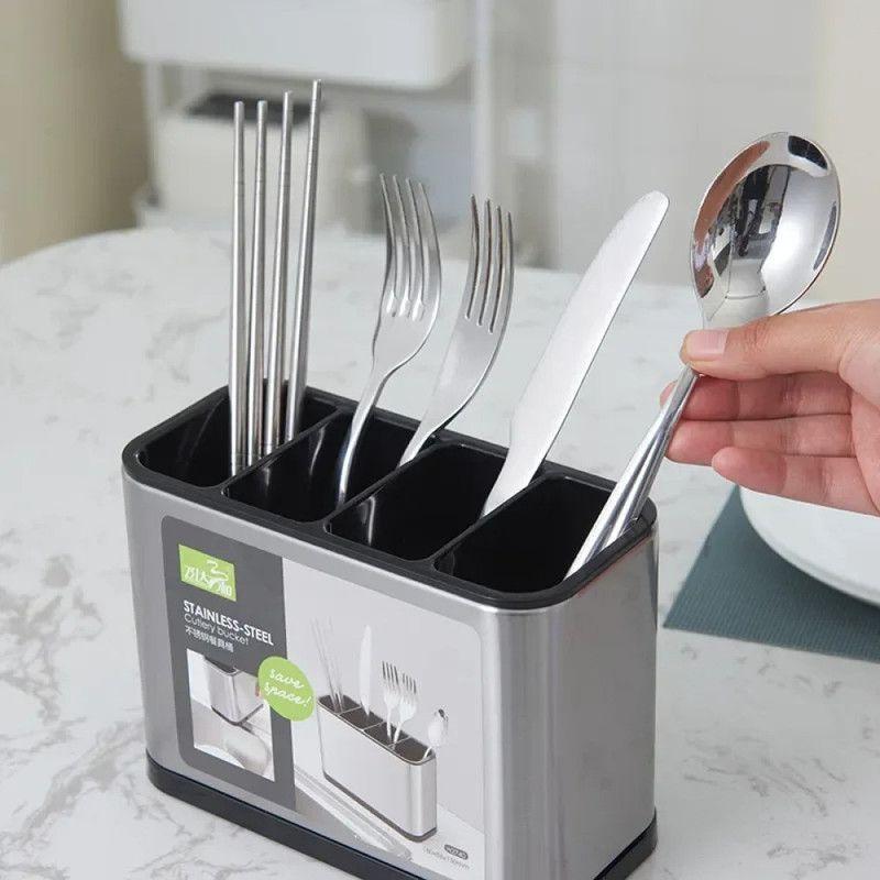 Set 2 Organizador Cubiertos Escurridor Utensilios Cocina Lau-7