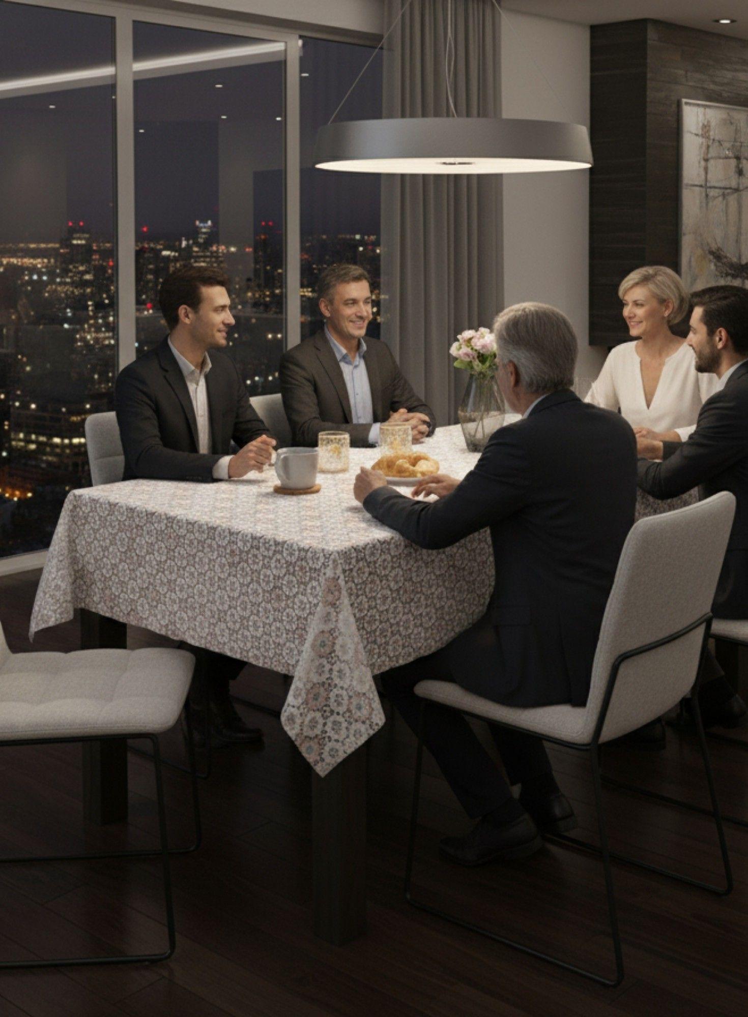 Mantel Decorativo Diseño Encaje Geométrico Moderno Jhn-3