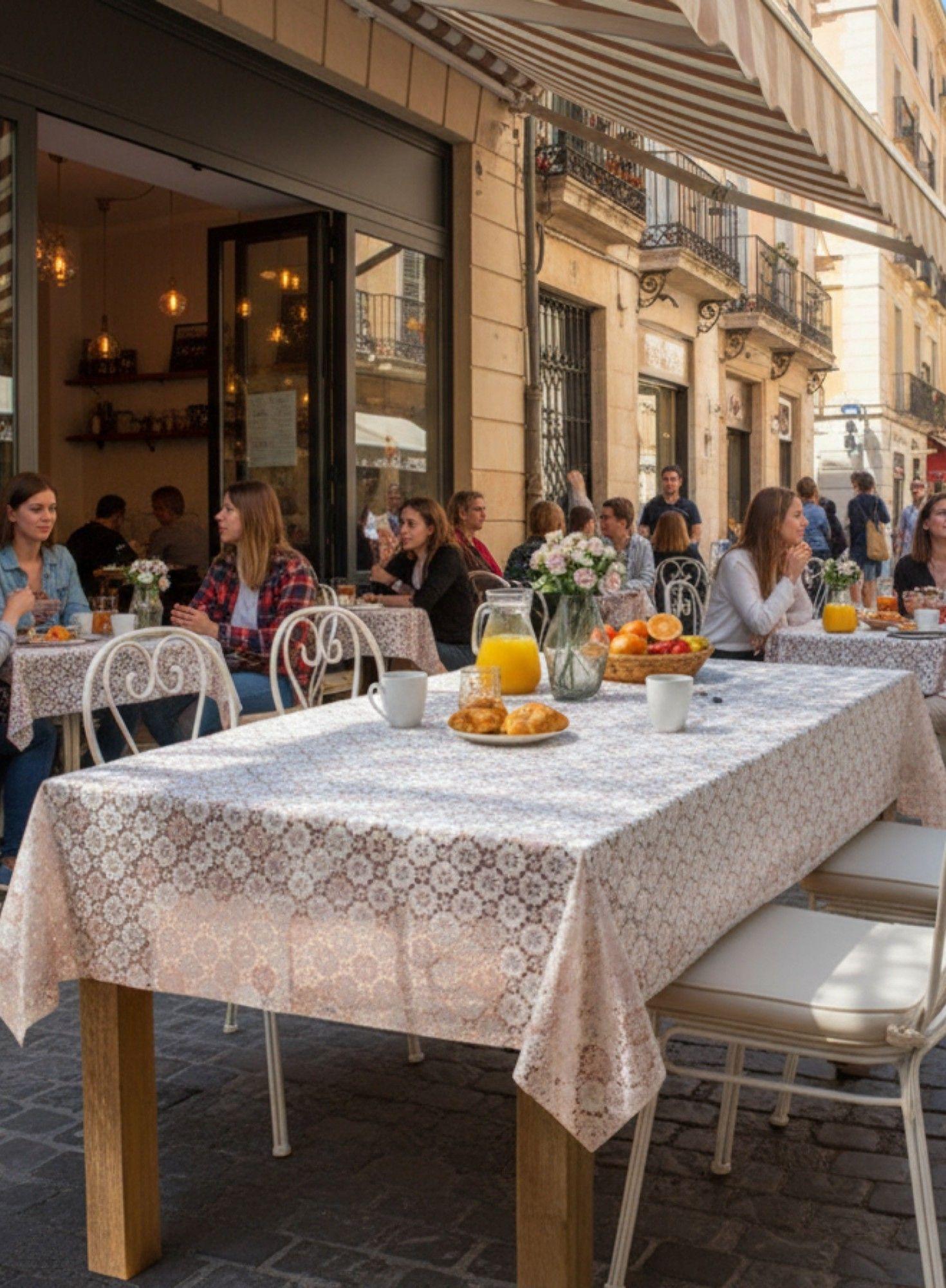 Mantel Decorativo Diseño Encaje Geométrico Moderno Jhn-5