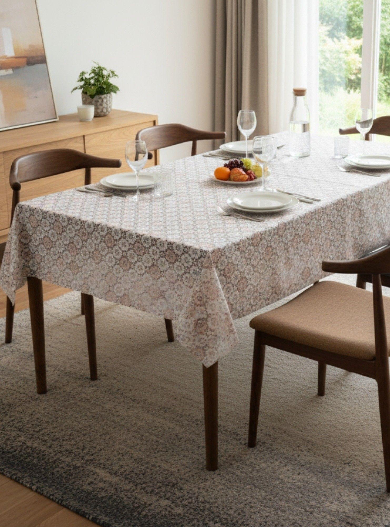 Mantel Decorativo Diseño Encaje Geométrico Moderno Jhn-6