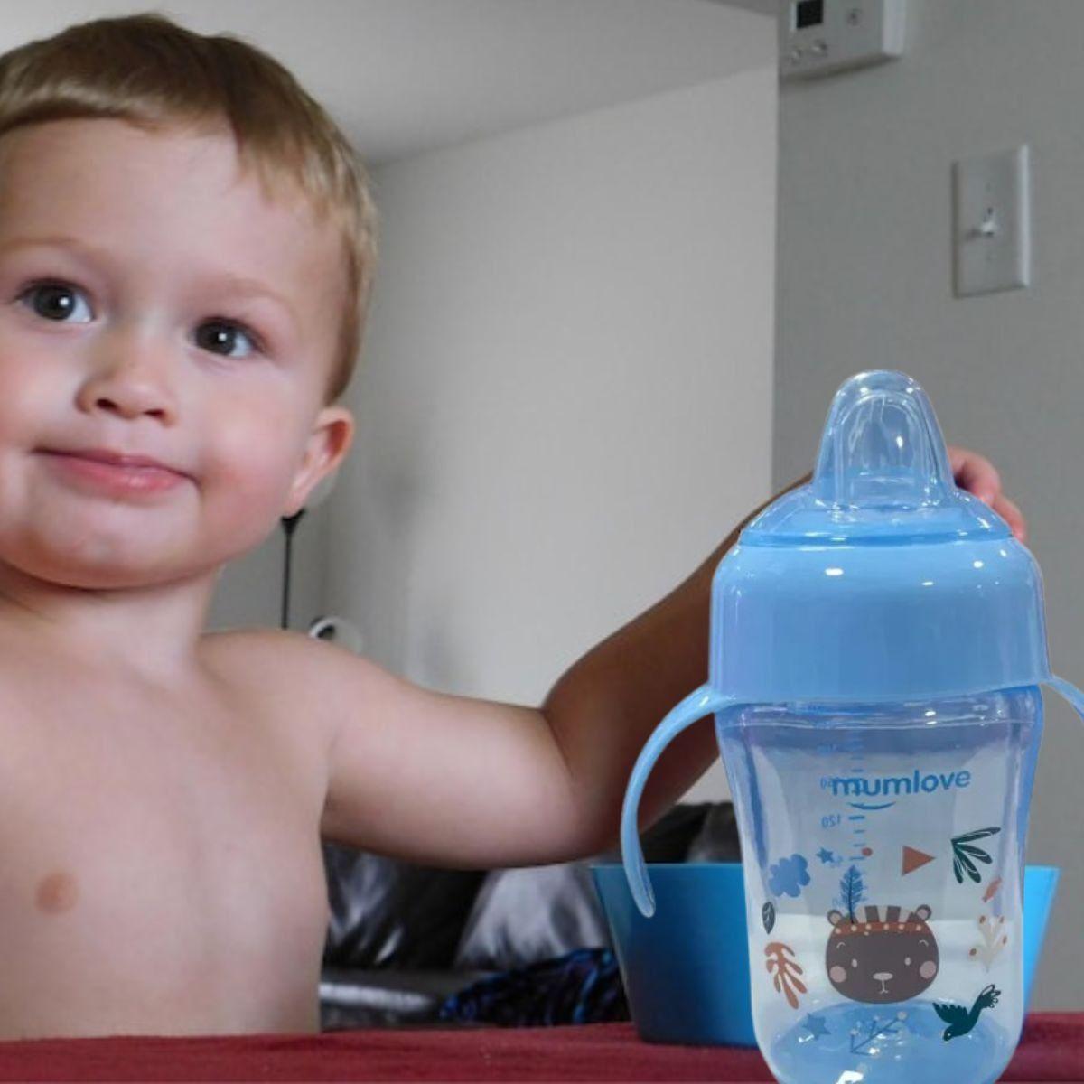 SET 2 VASOS DE TRANSICION SILICONA ANTIDERRAME NIÑOS LAU-4