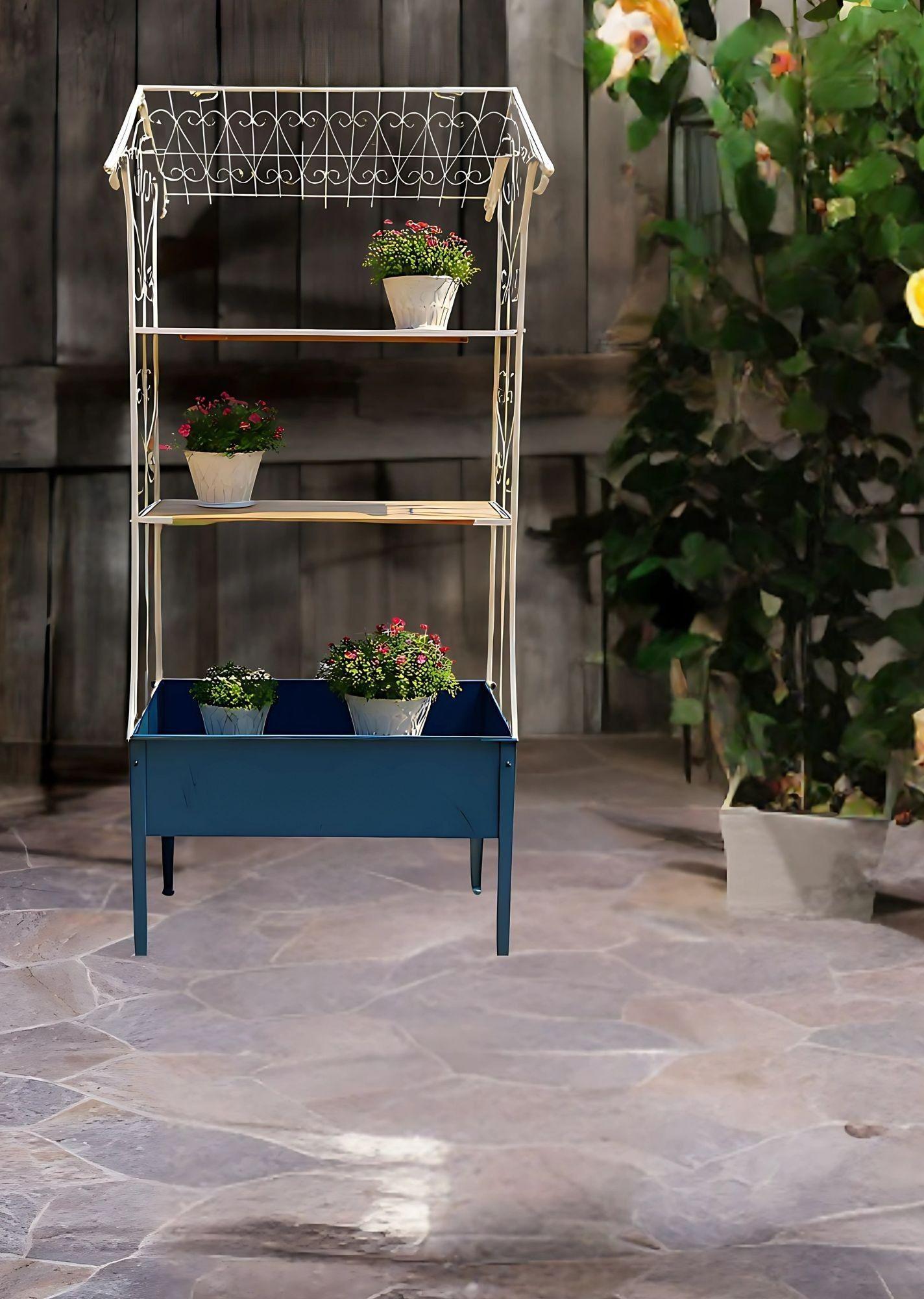 Porta Macetas Decorativo Soporte Plantas Estante Jhn-3