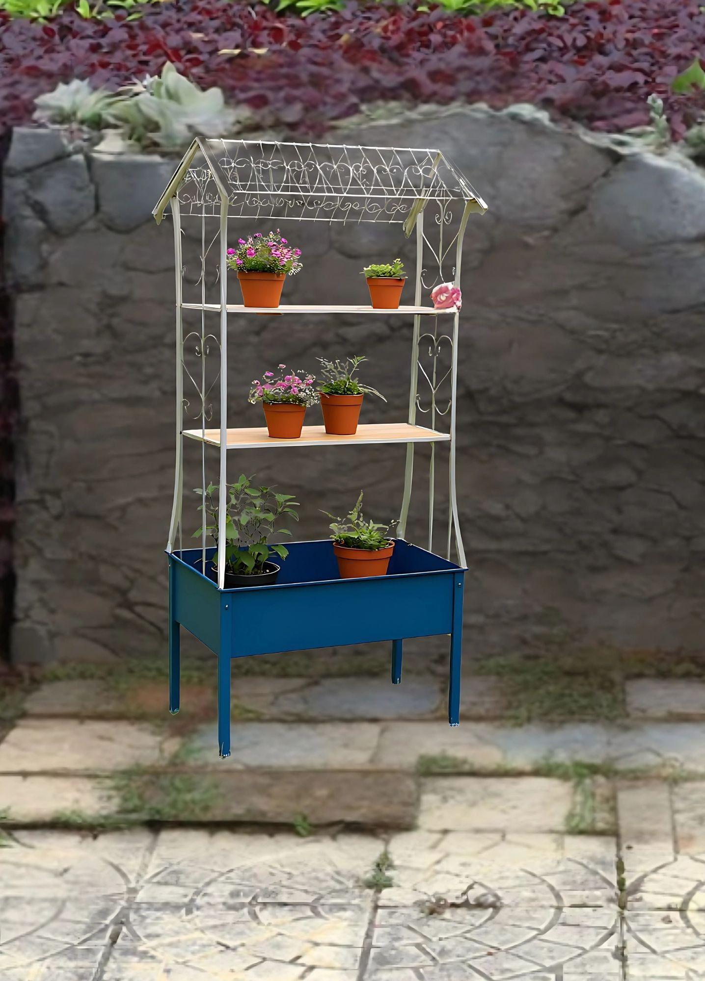 Porta Macetas Decorativo Soporte Plantas Estante Jhn-4