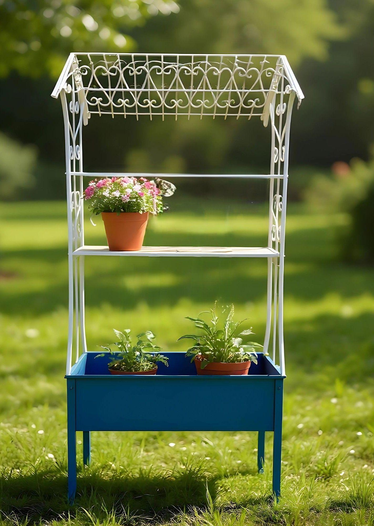 Porta Macetas Decorativo Soporte Plantas Estante Jhn-5