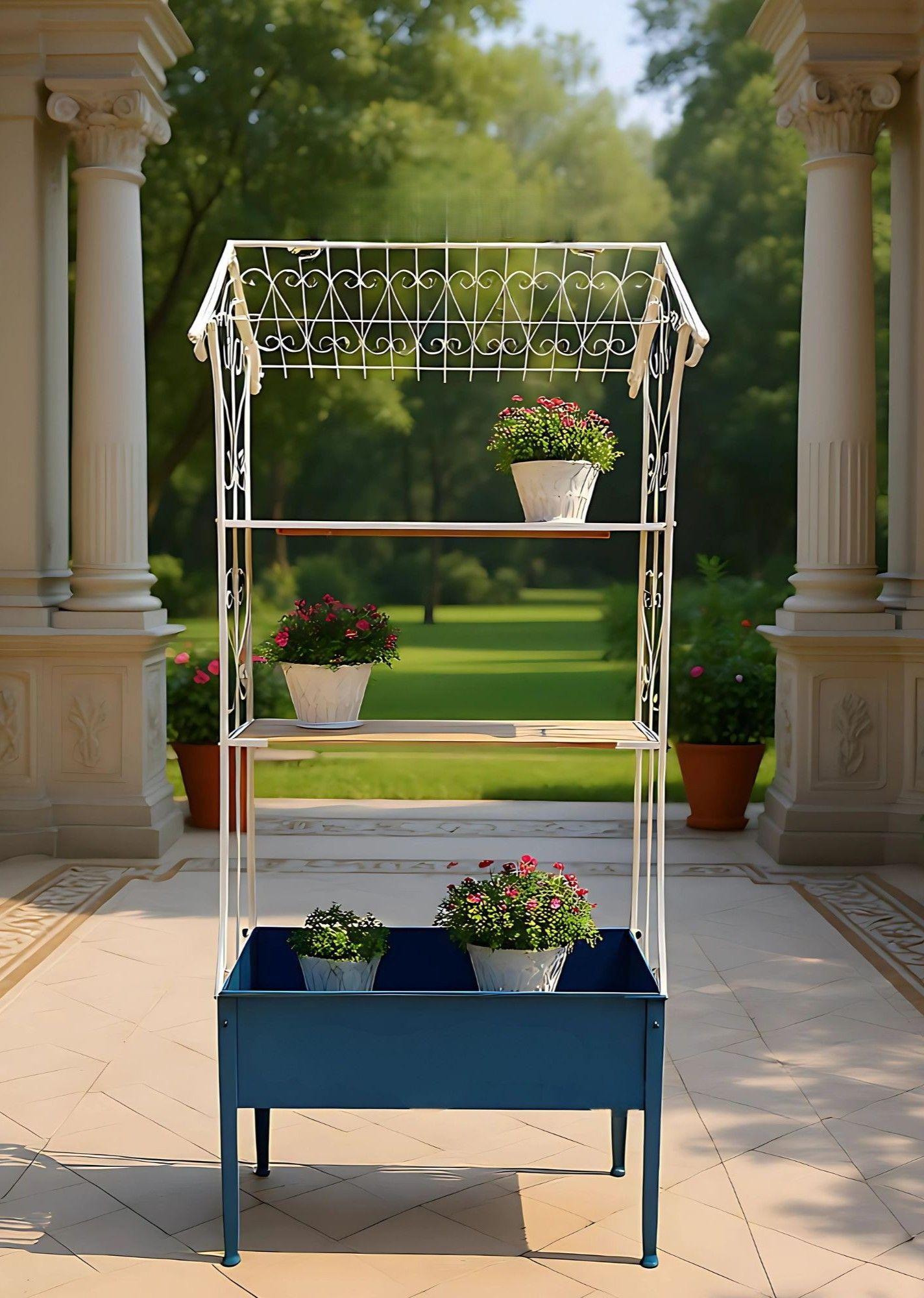 Porta Macetas Decorativo Soporte Plantas Estante Jhn-7