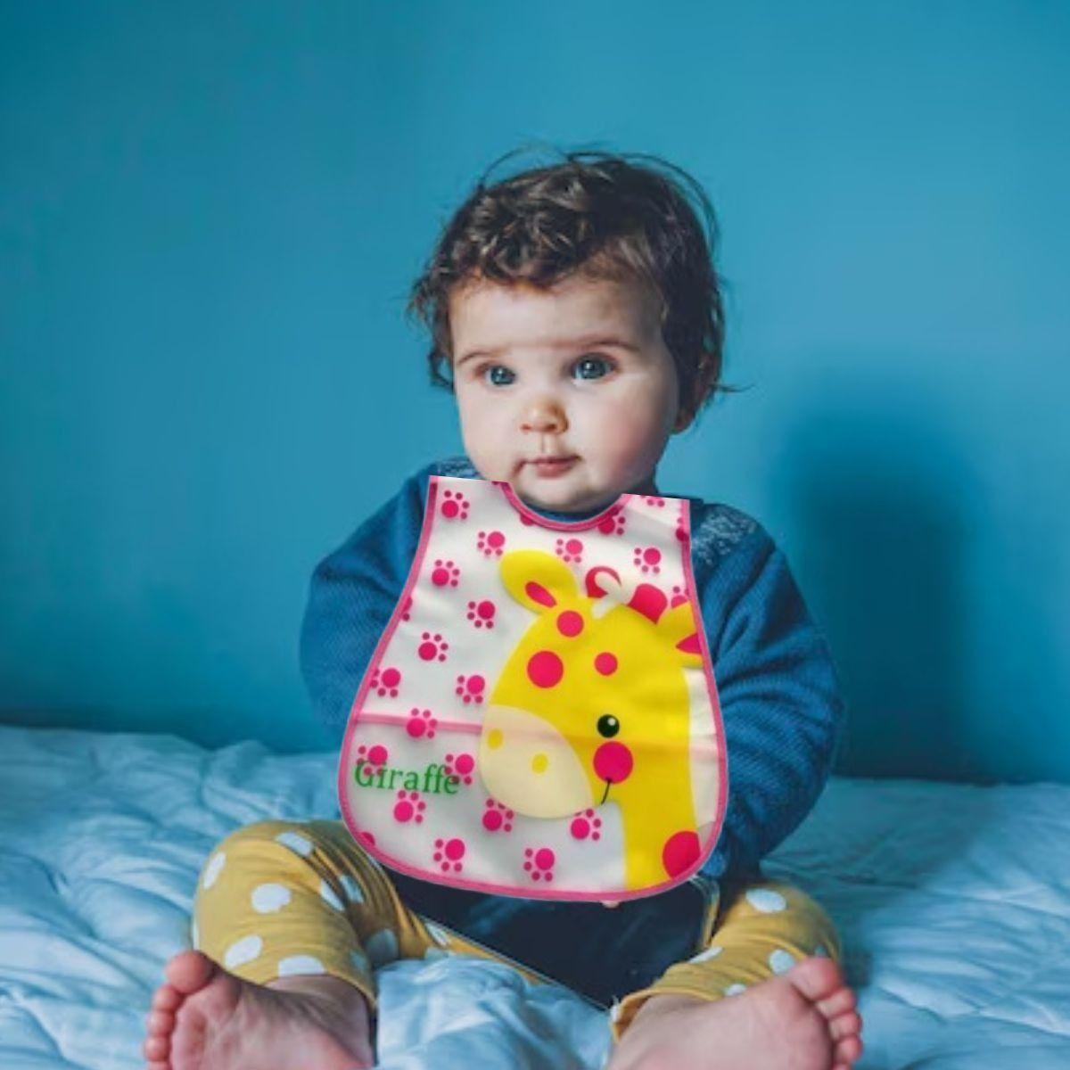 Set 8 Babero Impermeable Dibujos Animados Divertido Jhn-8