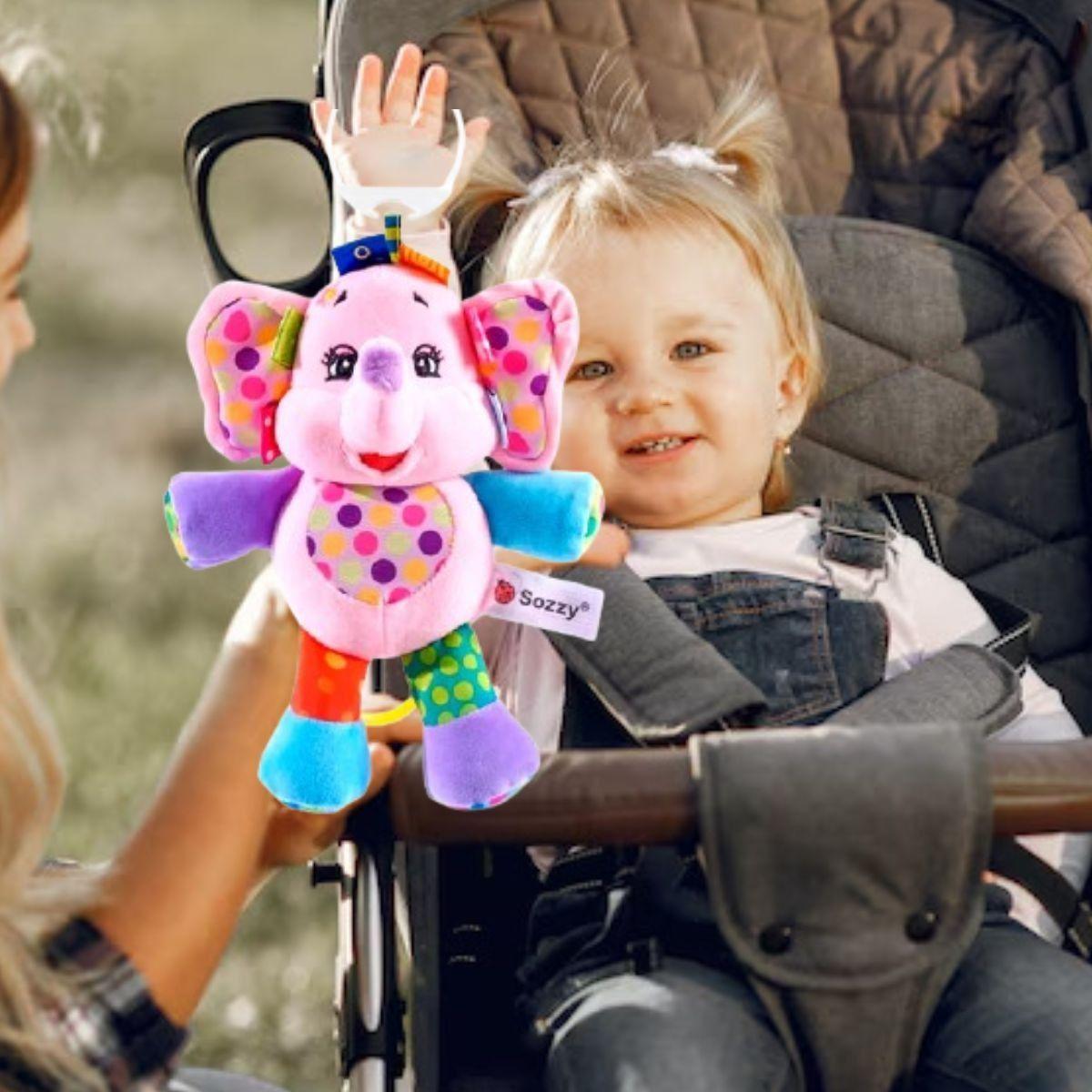 SONAJERO PELUCHE COLGANTE MUSICAL SENSORIAL BEBE LAU-2