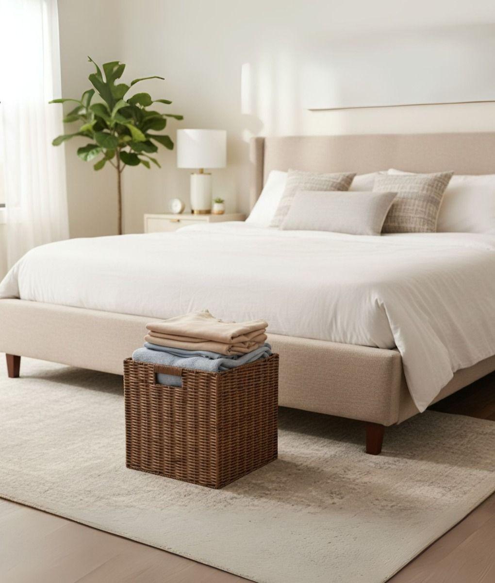 Canasto Organizador Cesta Almacenamiento Trenzada Jhn-6