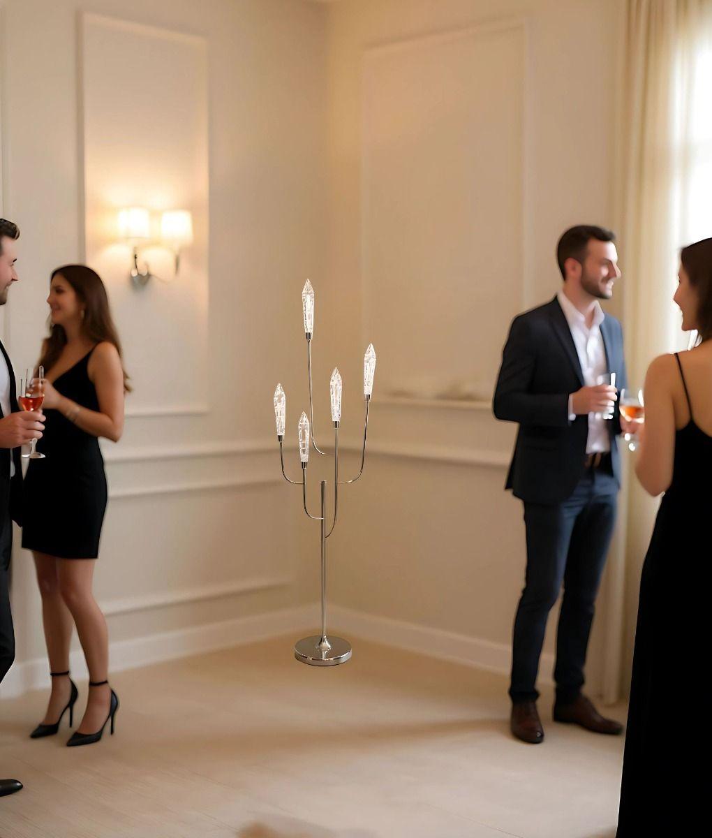 Lámpara Pie Decorativa Elegante Candelabro Moderno Jhn-3