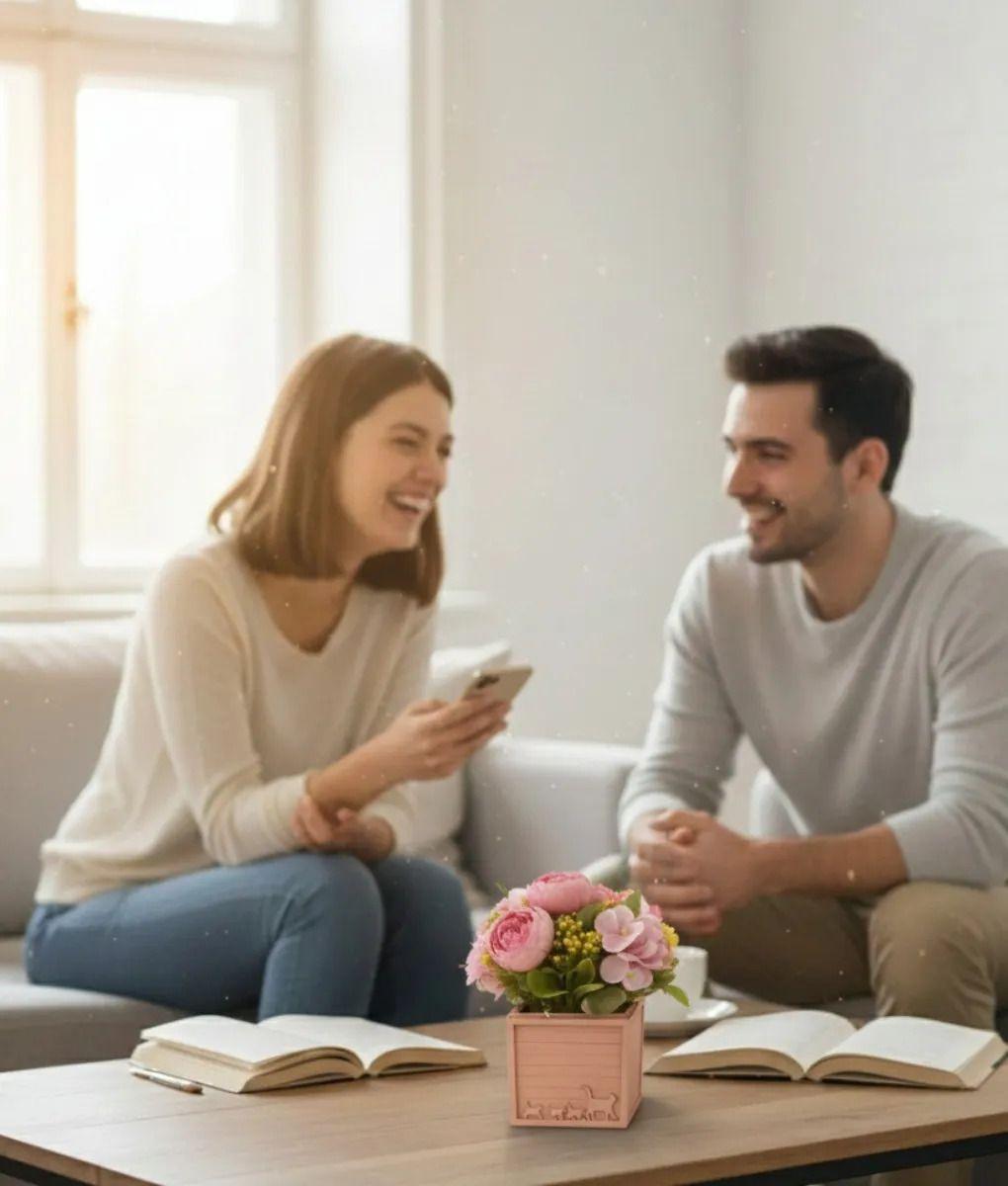 Planta Decorativa Artificial Diseño Floral Campestre Jhn-2