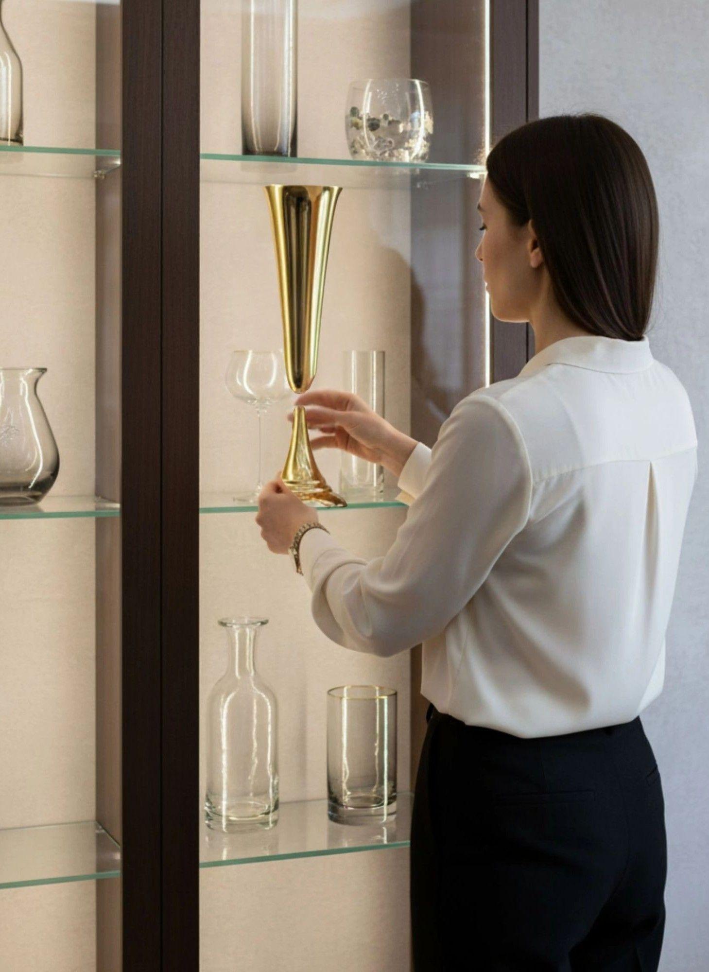 Florero Decorativo Moderno Centro Mesa Copa Hogar Jhn-2